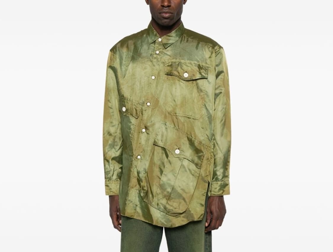 25AW 꼼데가르송 옴므 플러스 비대칭 포켓 셔츠 상품이미지1