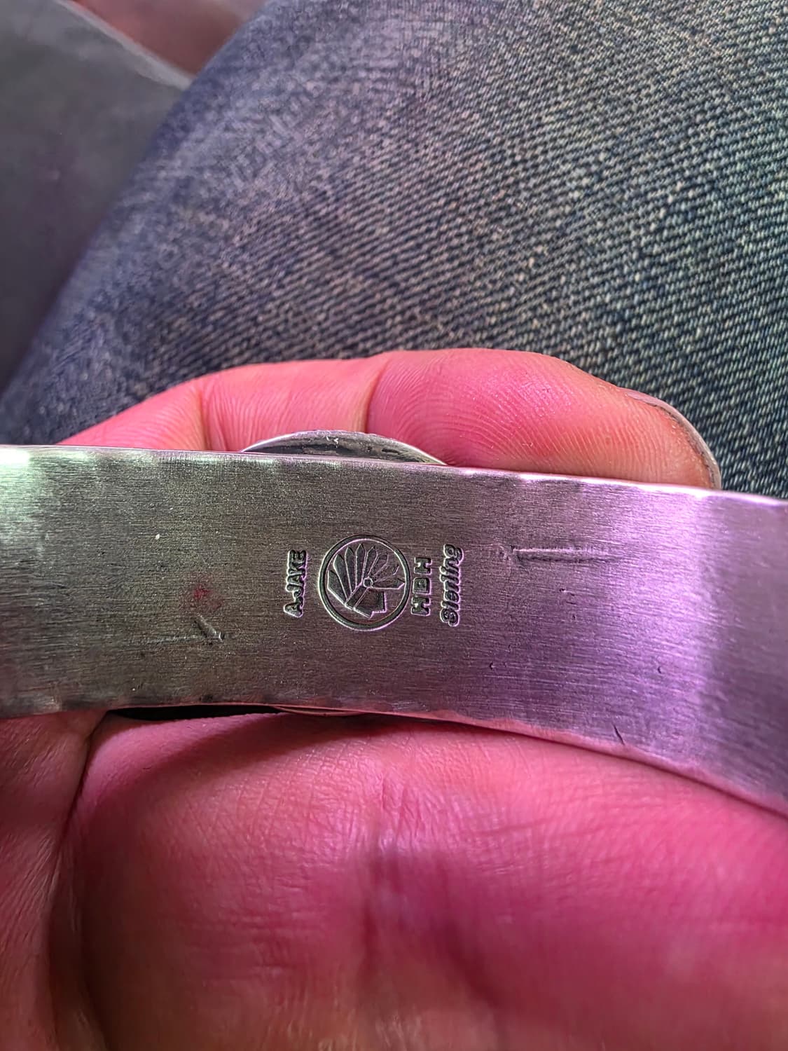 나바호 터키석 실버 팔찌 상품이미지4