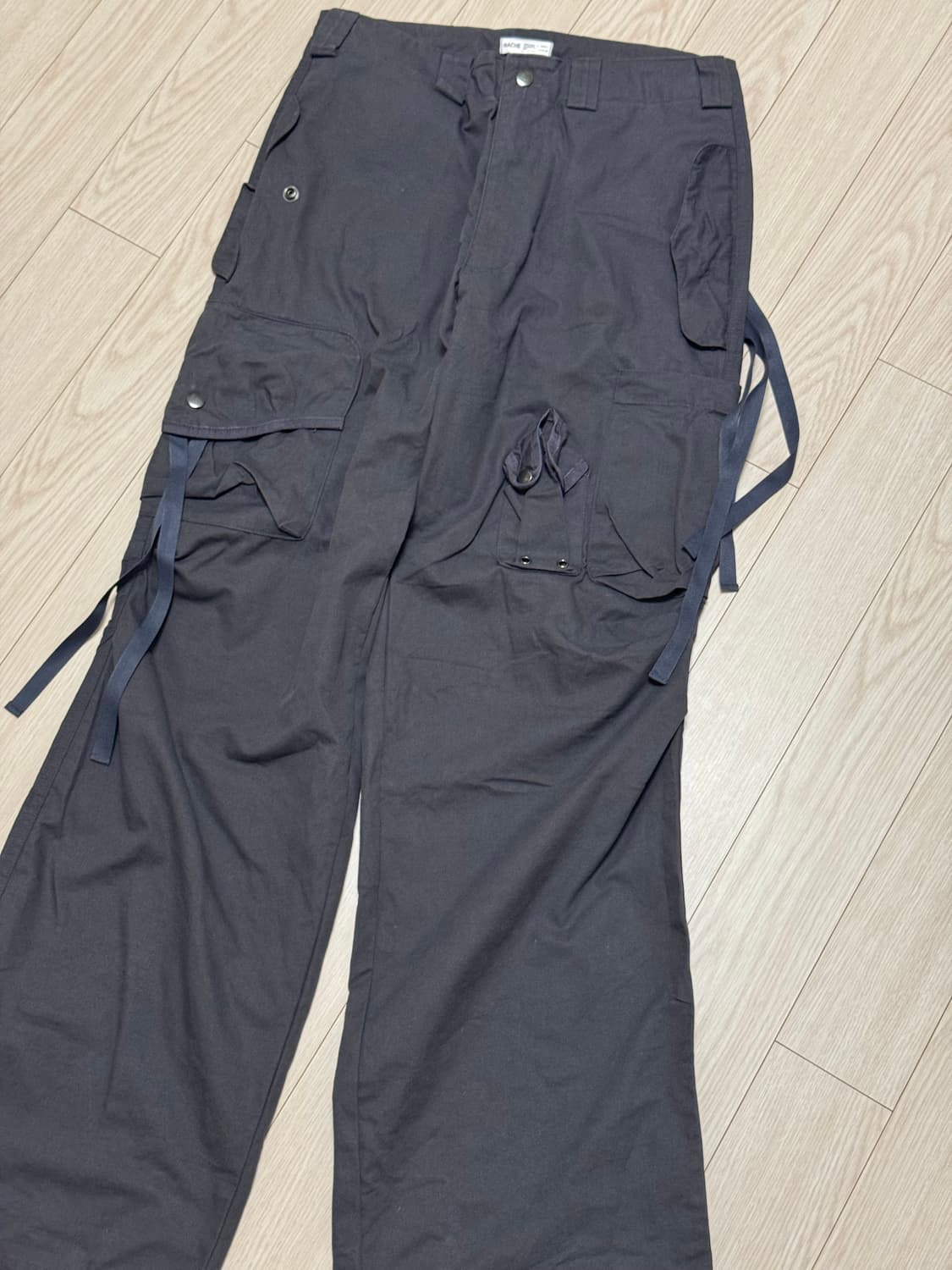 나체 STRAP CARGO PANTS(UNISEX/CHARCOAL) 상품이미지6