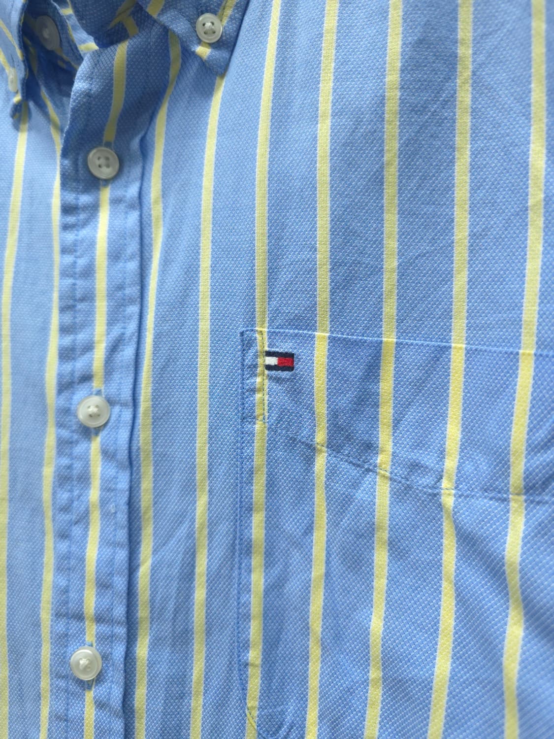 타미힐피거 화사한 옐로우 스트라이프 옥스포드 셔츠 (105) 상품이미지3