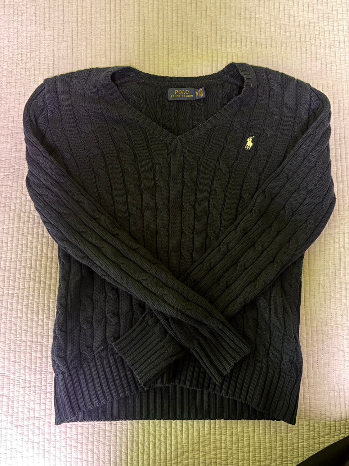 폴로 랄프로렌 꽈배기 니트 네이비 XS 상품이미지1