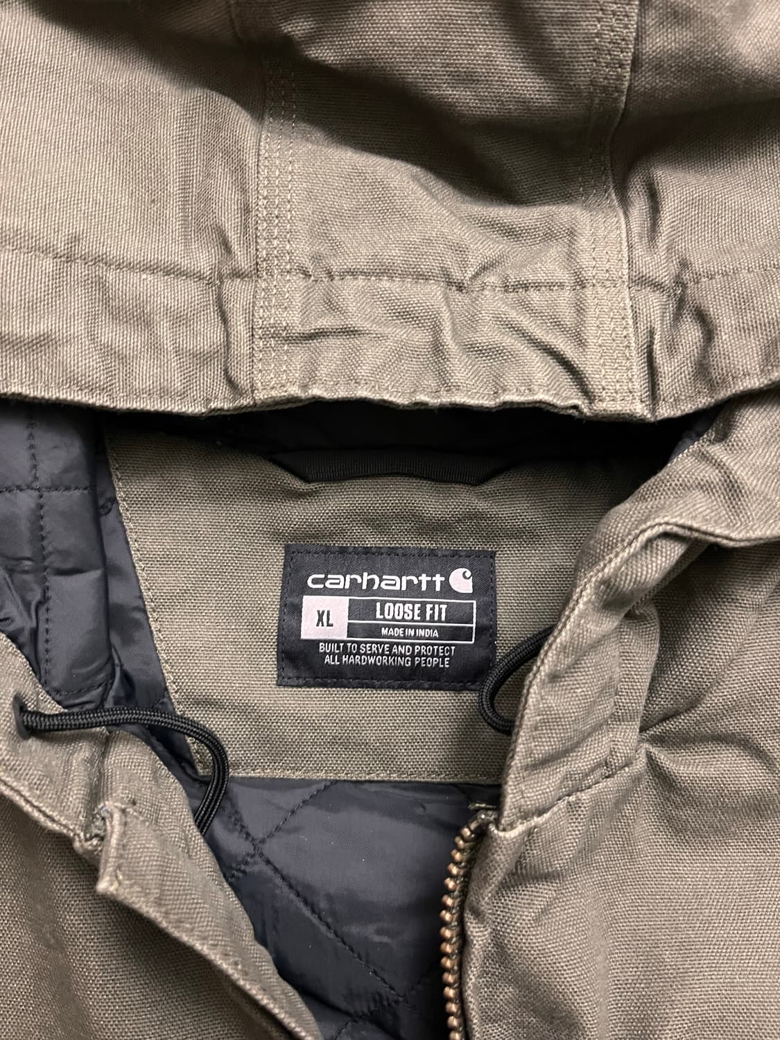 [새상품/택포함] 칼하트 J130 워시드 덕 액티브 자켓 모스 XL 상품이미지9