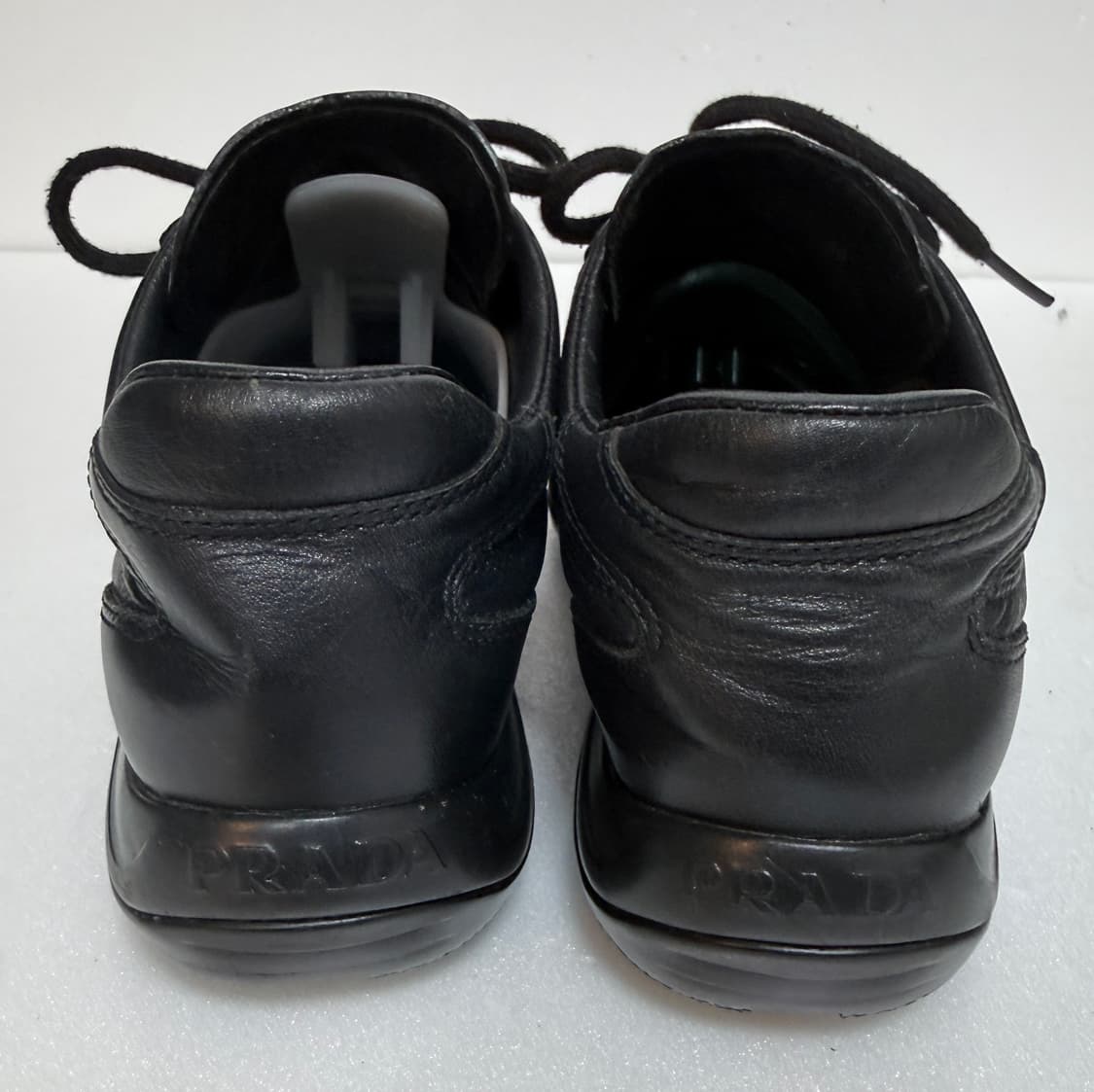 프라다(PRADA) 레더 스니커즈 블랙 36 (225~230 추천) 상품이미지6
