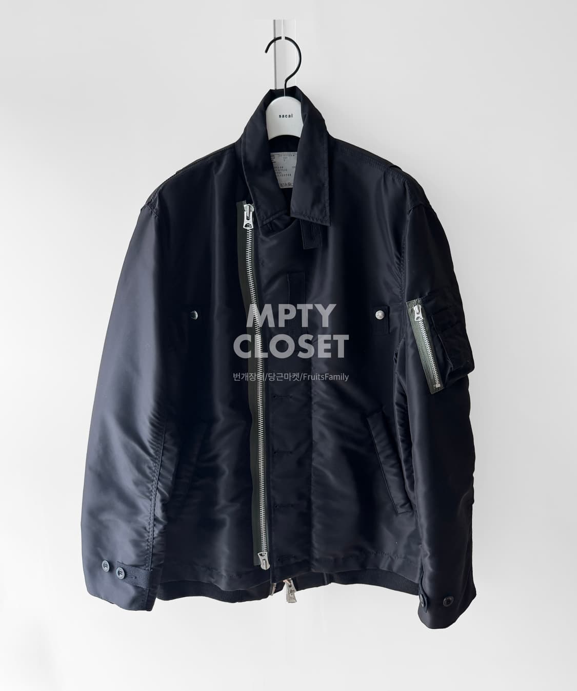 [3] 사카이 Sacai 레이어드 블루종 블랙 24-03320M 상품이미지2