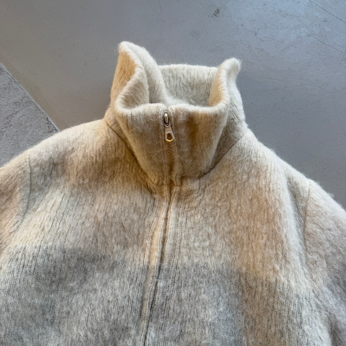 Denmark vtg 쉐기 니트 집업 상품이미지4