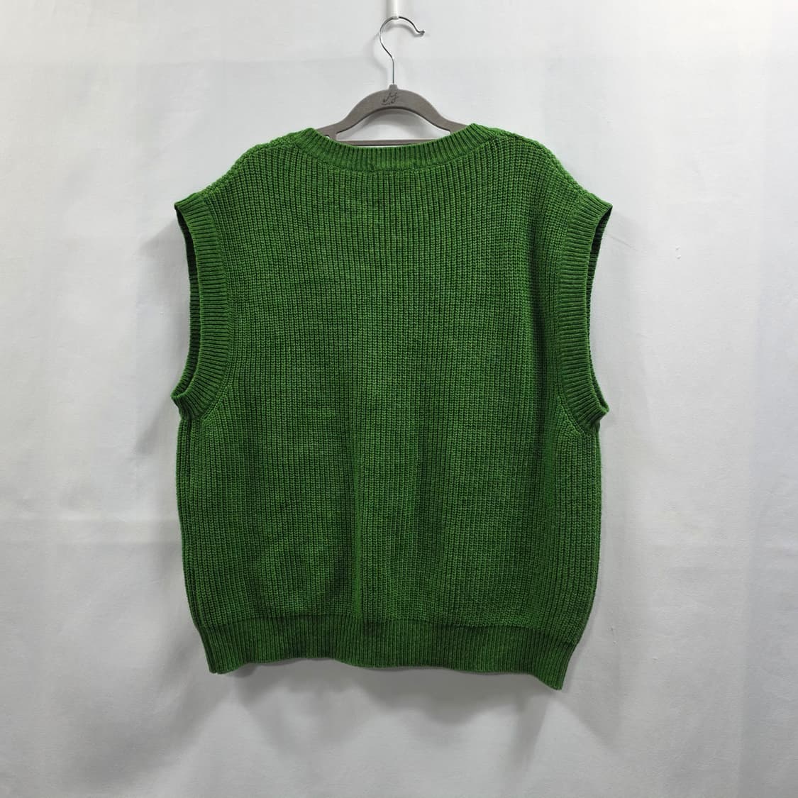 0066 [moonsun]문선 램스울 펀칭 니트 조끼 공용 F 상품이미지1