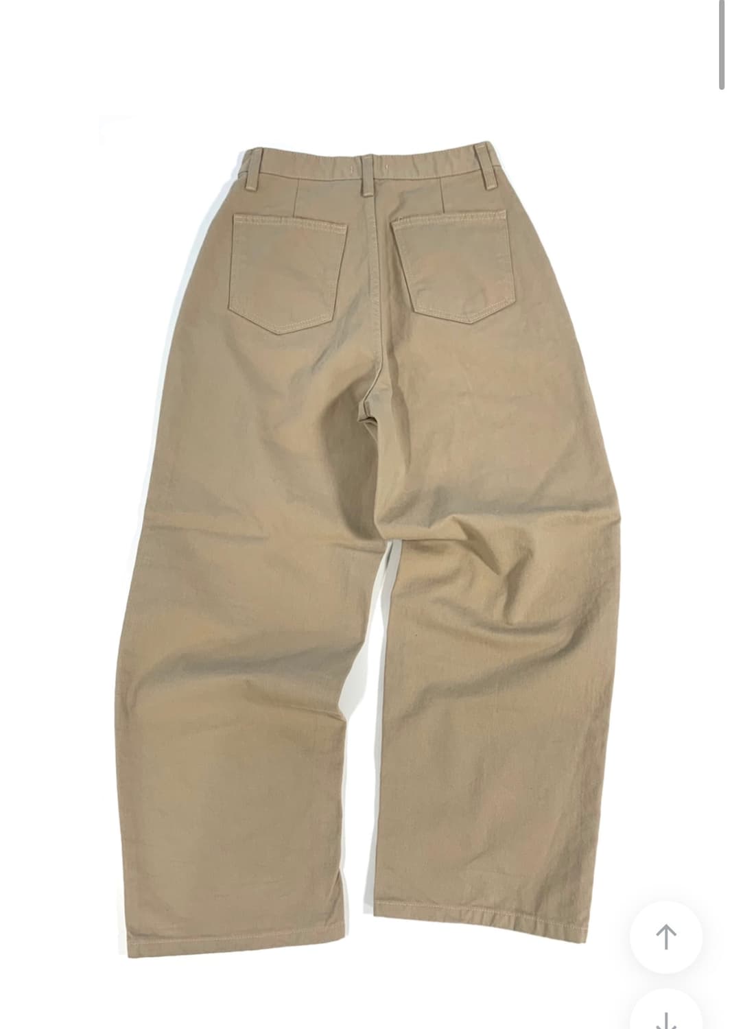 이즈이즈 베이지 코튼 팬츠 상품이미지5