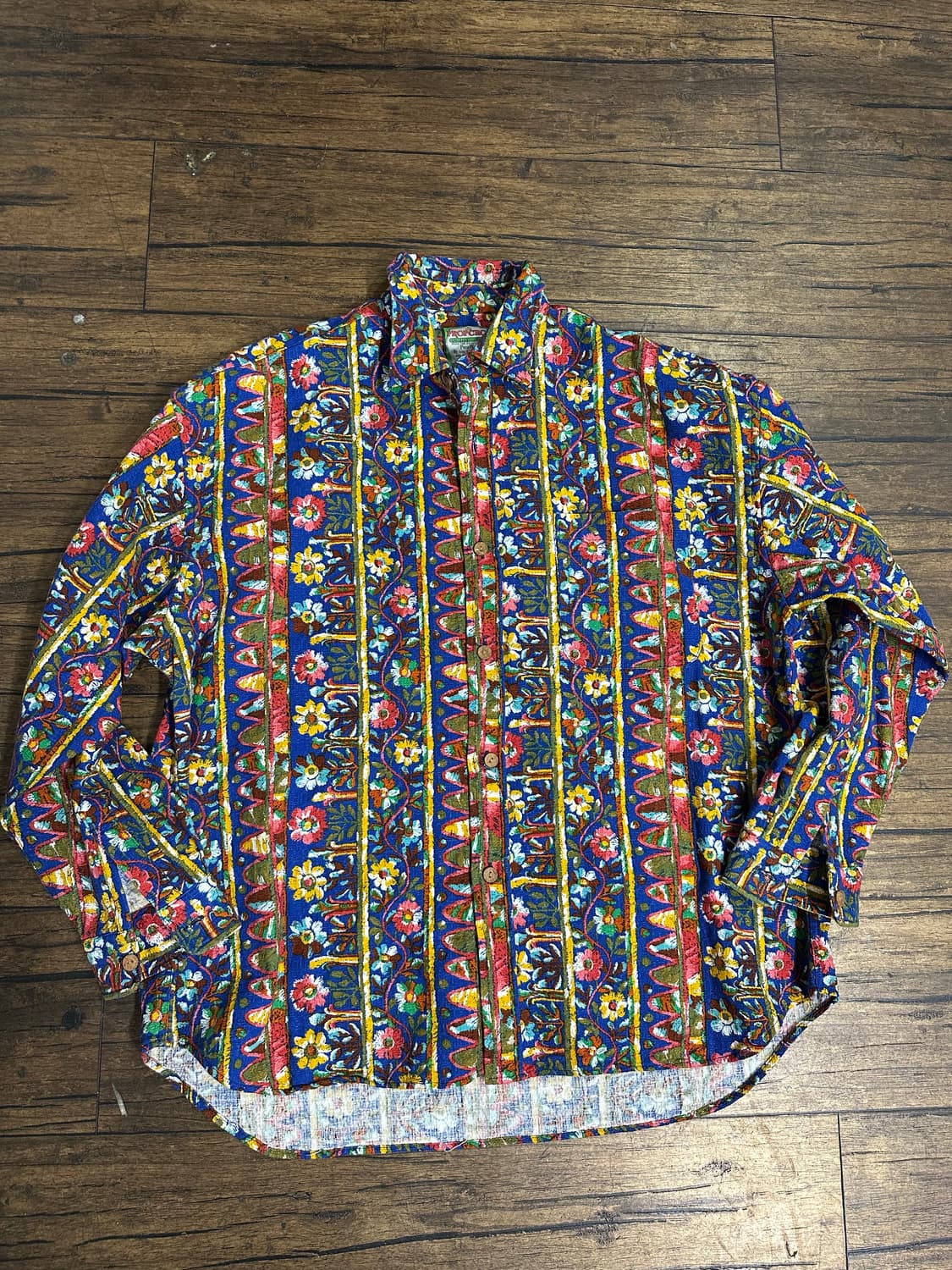 Prop Crop 빈티지 패턴 셔츠남방 XL-XXL 상품이미지1