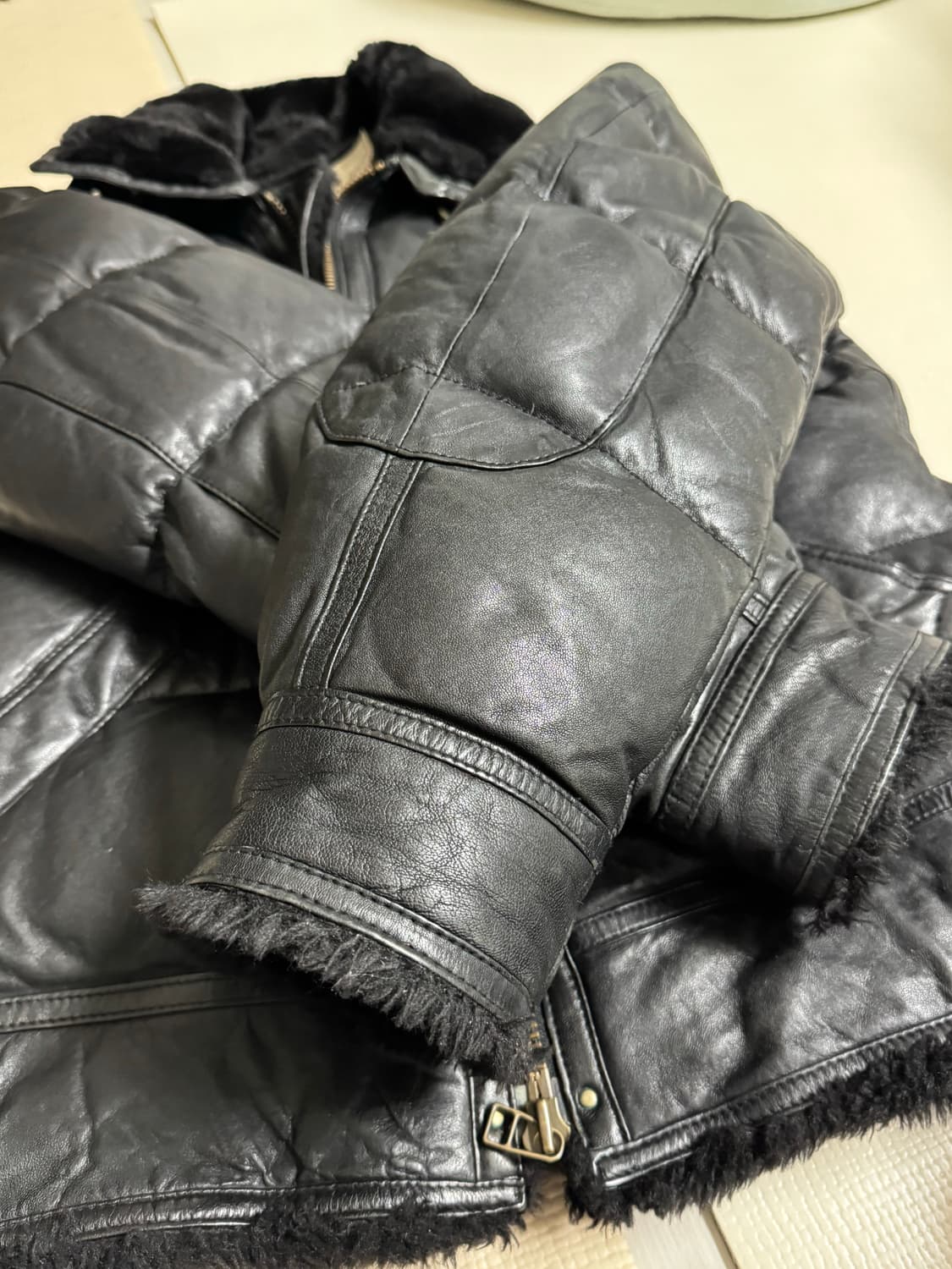 아비렉스 Avirex B3 무스탕 양가죽 패딩(XL) 상품이미지8