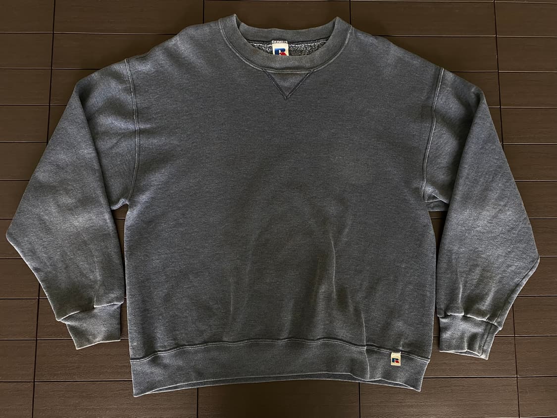 (L) 90s 빈티지 러셀 스웻셔츠 다크그레이 상품이미지1