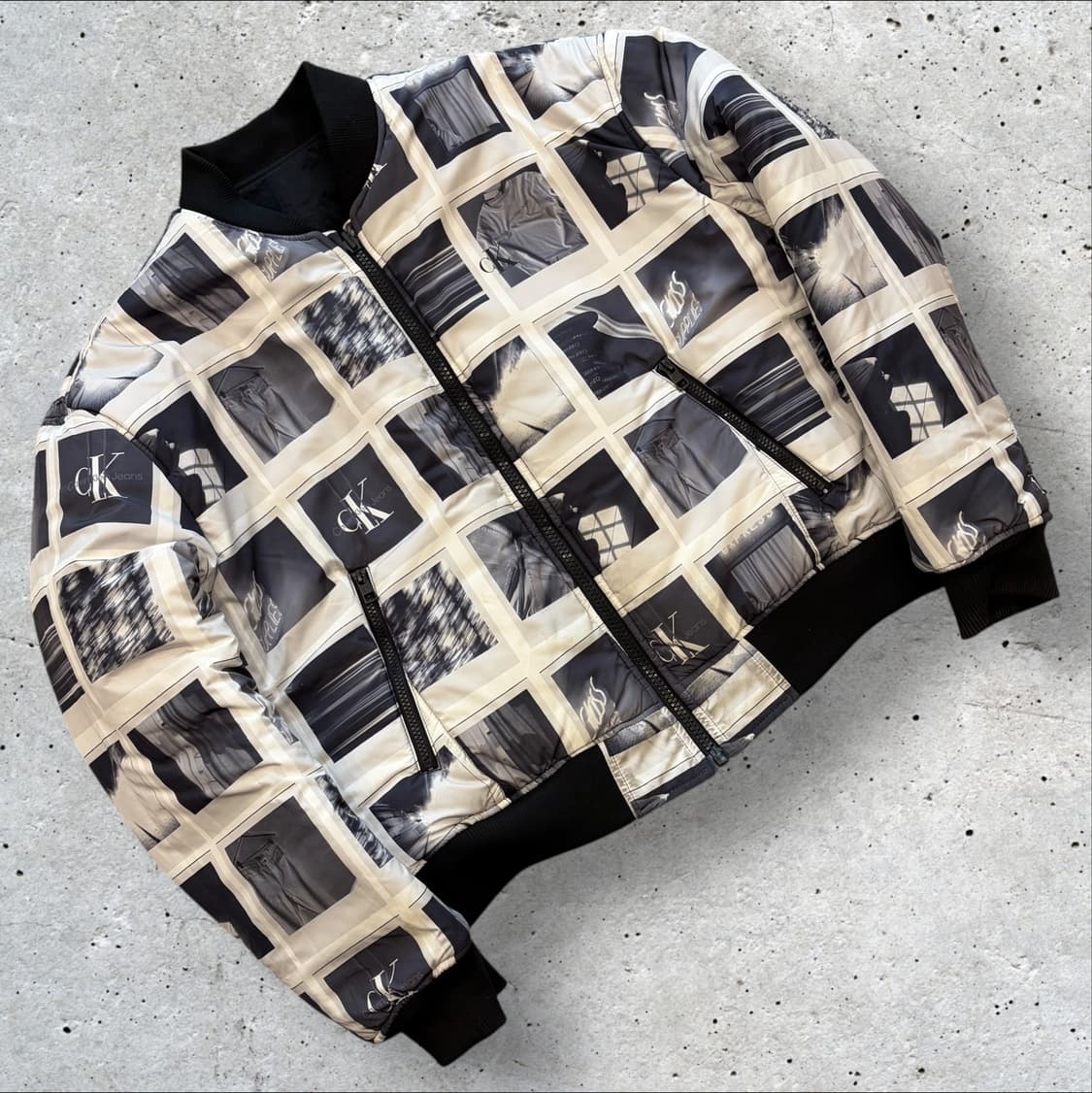 [L] 캘빈클라인 CK 리버시블 블랙 봄버 자켓 C498 상품이미지3