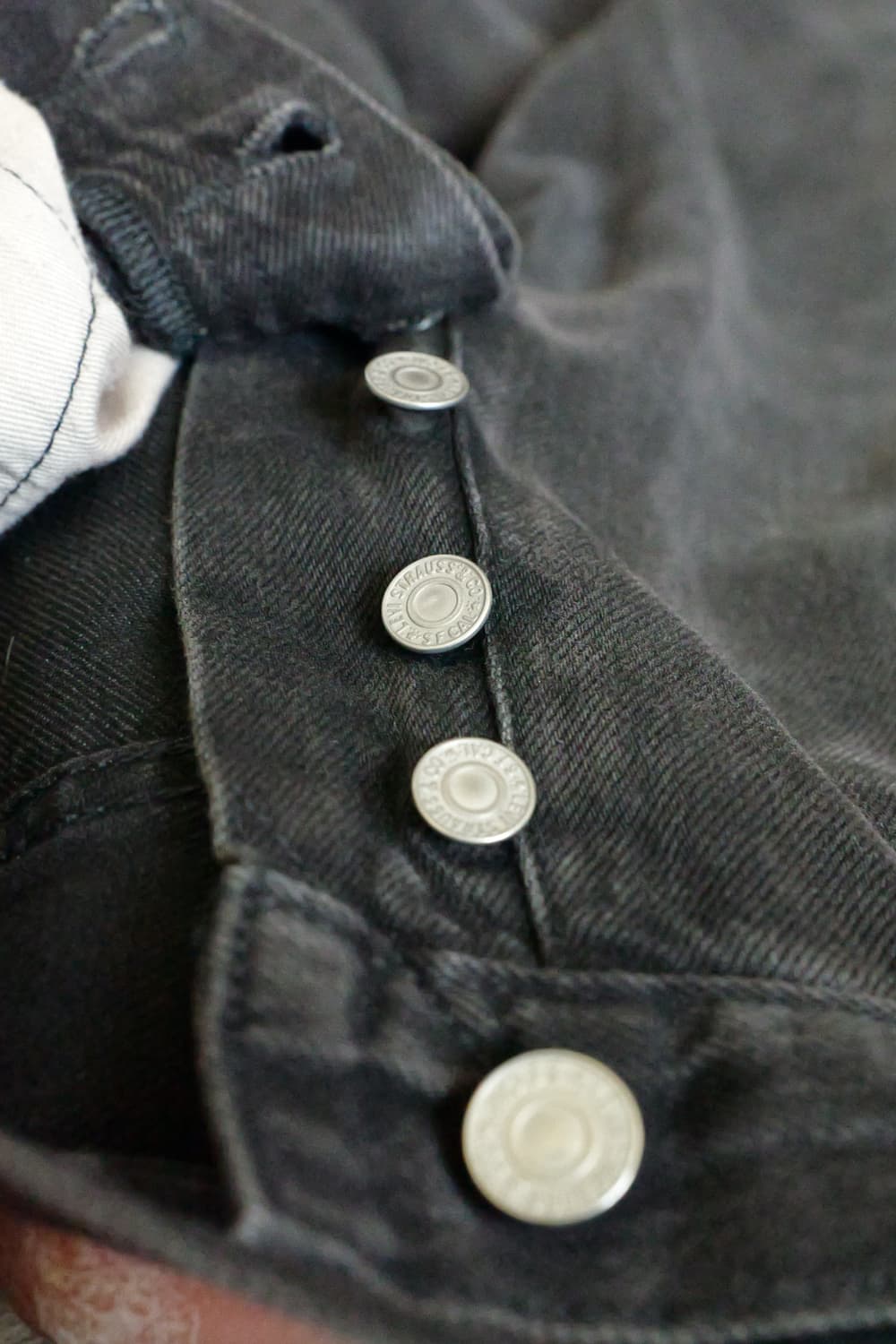 리바이스 501 프리미엄 흑청 데님 31x28 상품이미지9