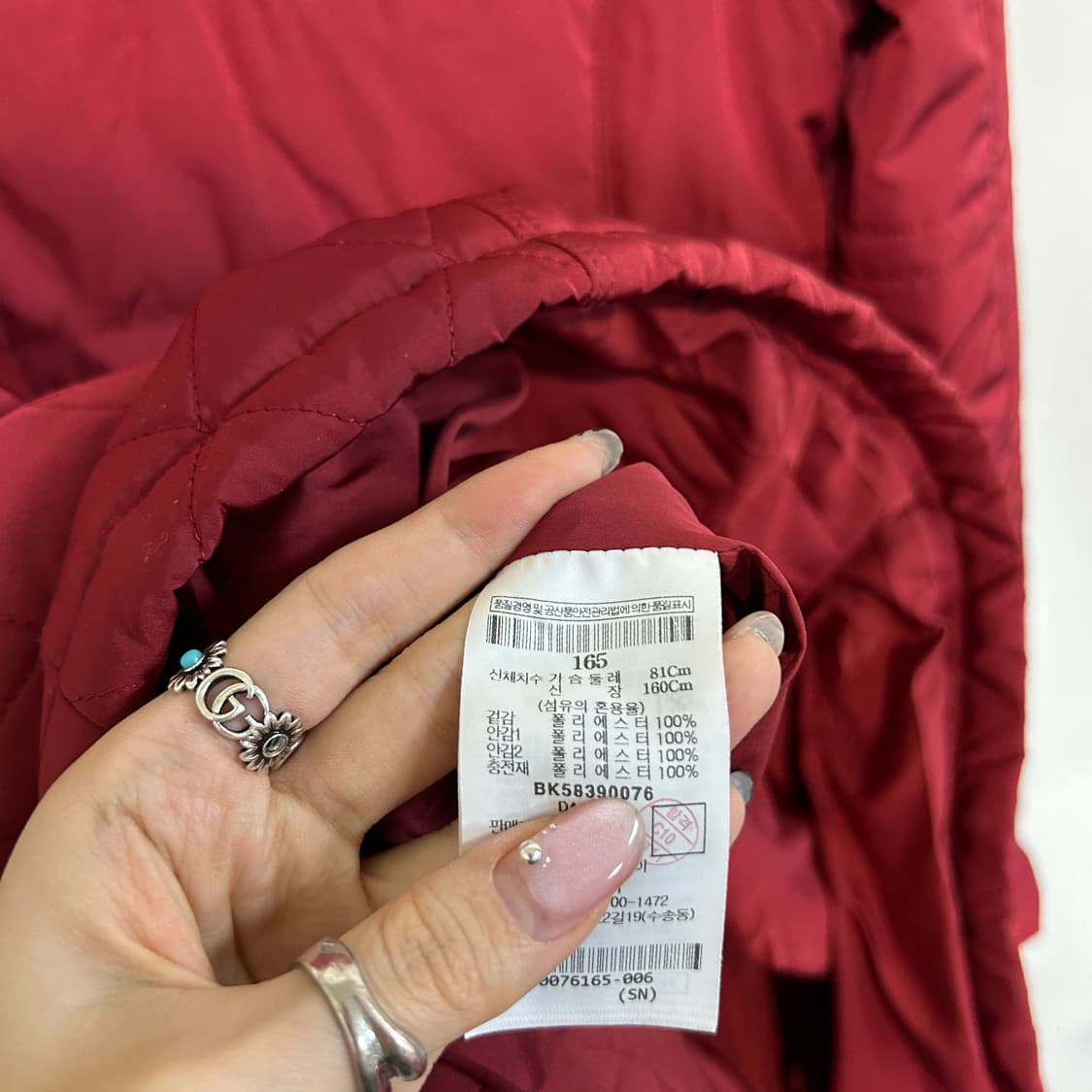 빈폴 키즈 퀄링 롱패딩 165 상품이미지4