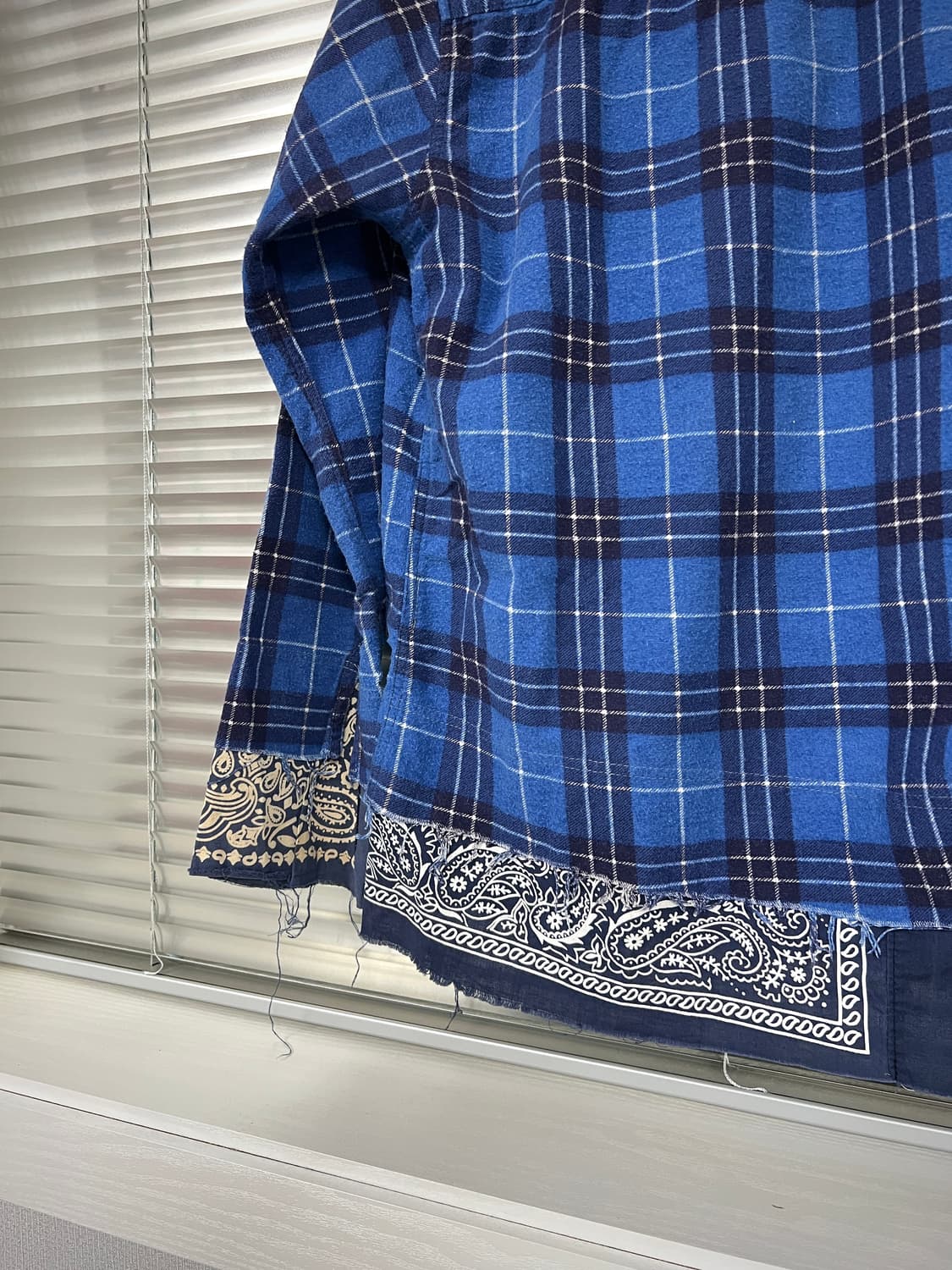 OLDPARK-PAISLEY PULLOVER SHIRT (BLUE) 상품이미지6