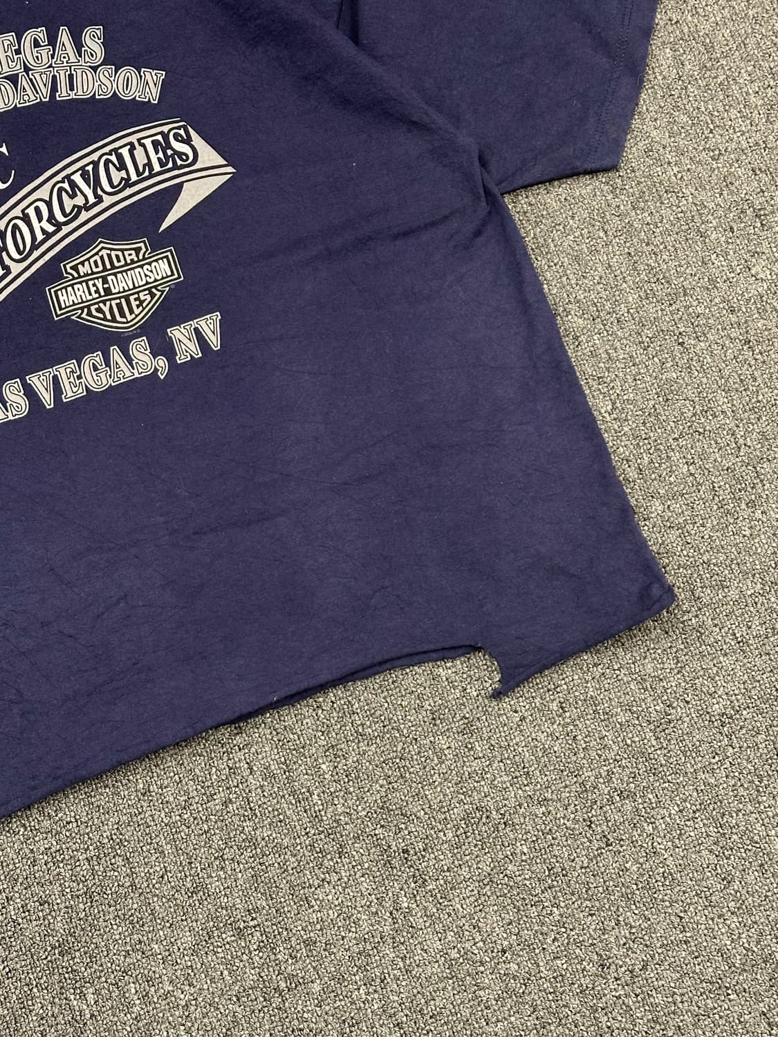 XL)할리데이비슨 빈티지 독수리 프린팅 네이비 반팔 상품이미지6
