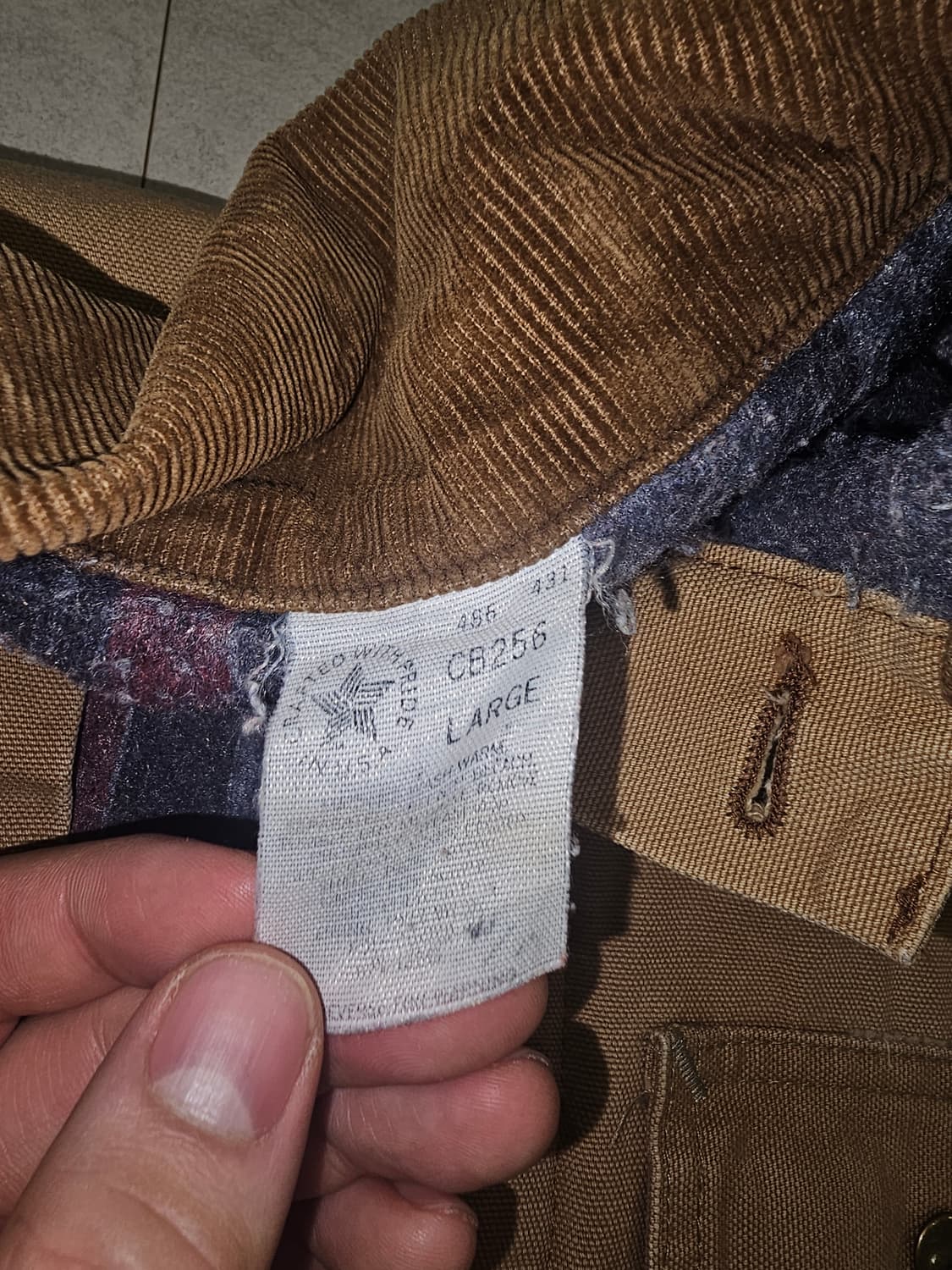 칼하트 워크자켓 L (CB256) 상품이미지4