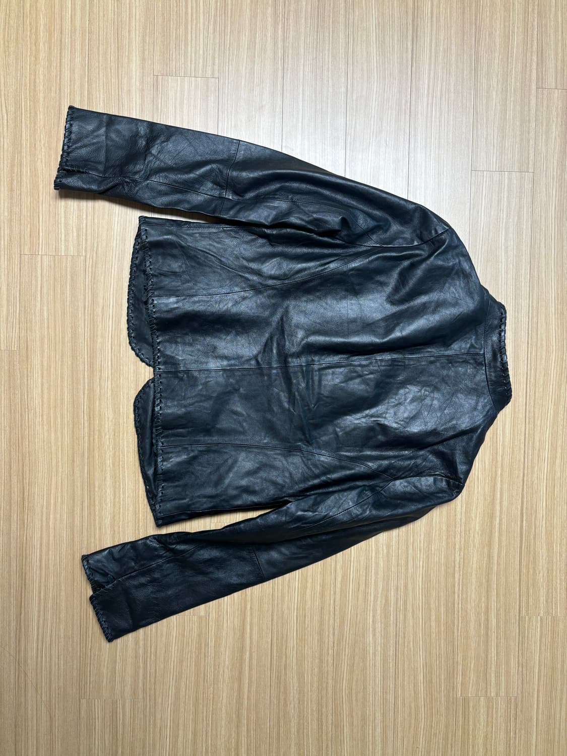 양가죽 플레인 슬림핏 레더자켓 상품이미지4