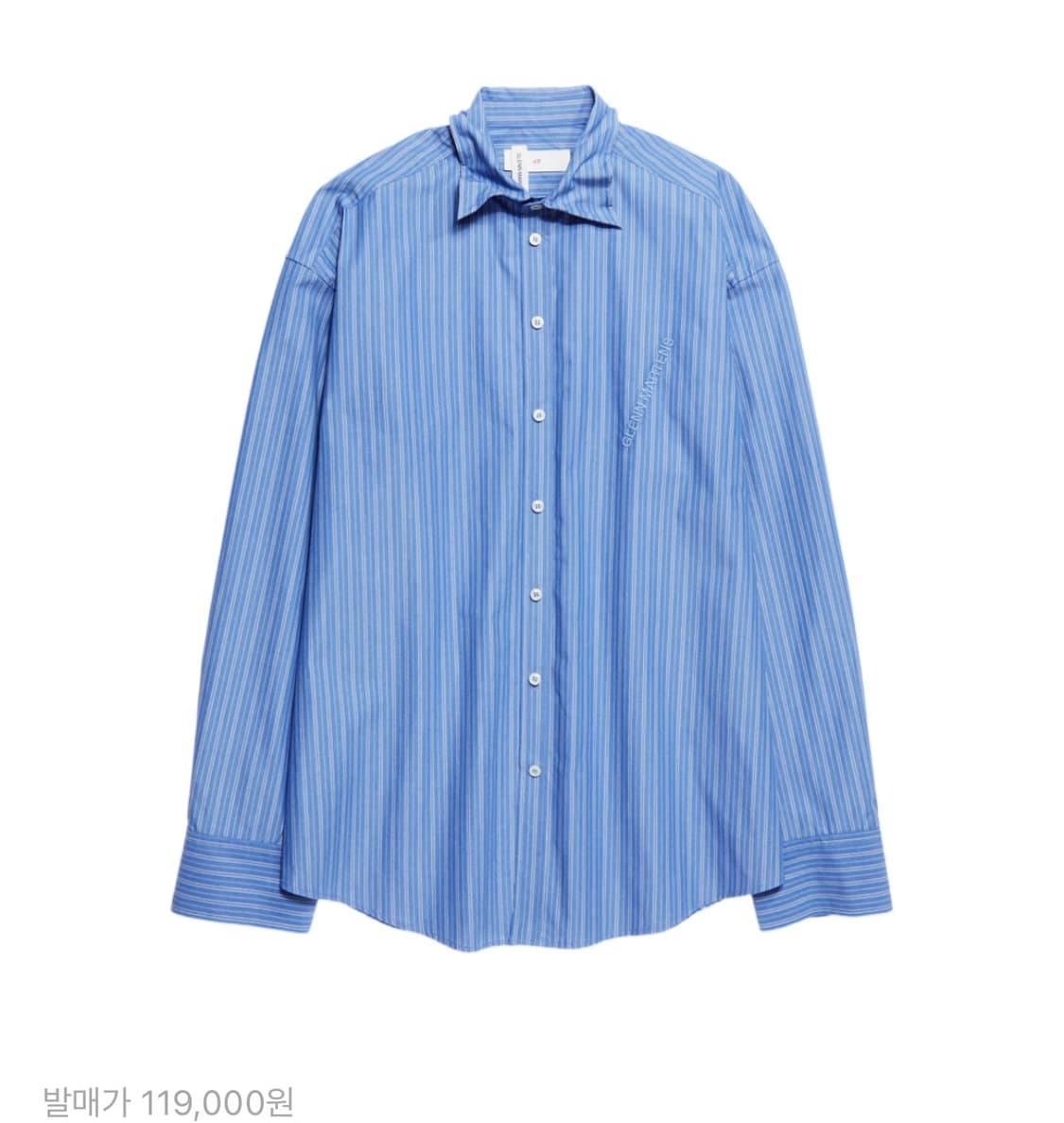 [XS]H&M 글렌마틴스 와이어 셔츠 상품이미지1