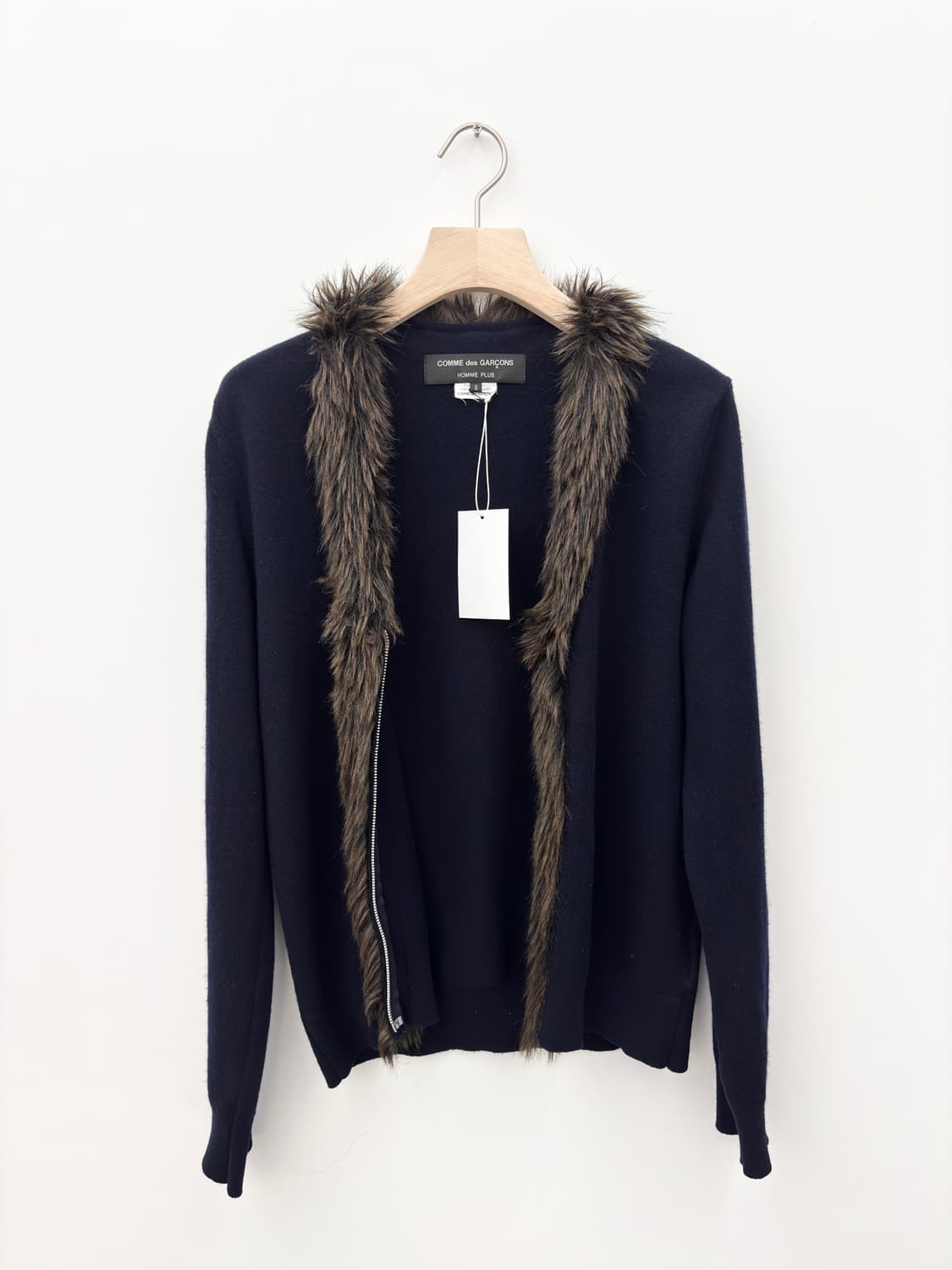 FUR DETAIL KNIT ZIP UP 상품이미지2