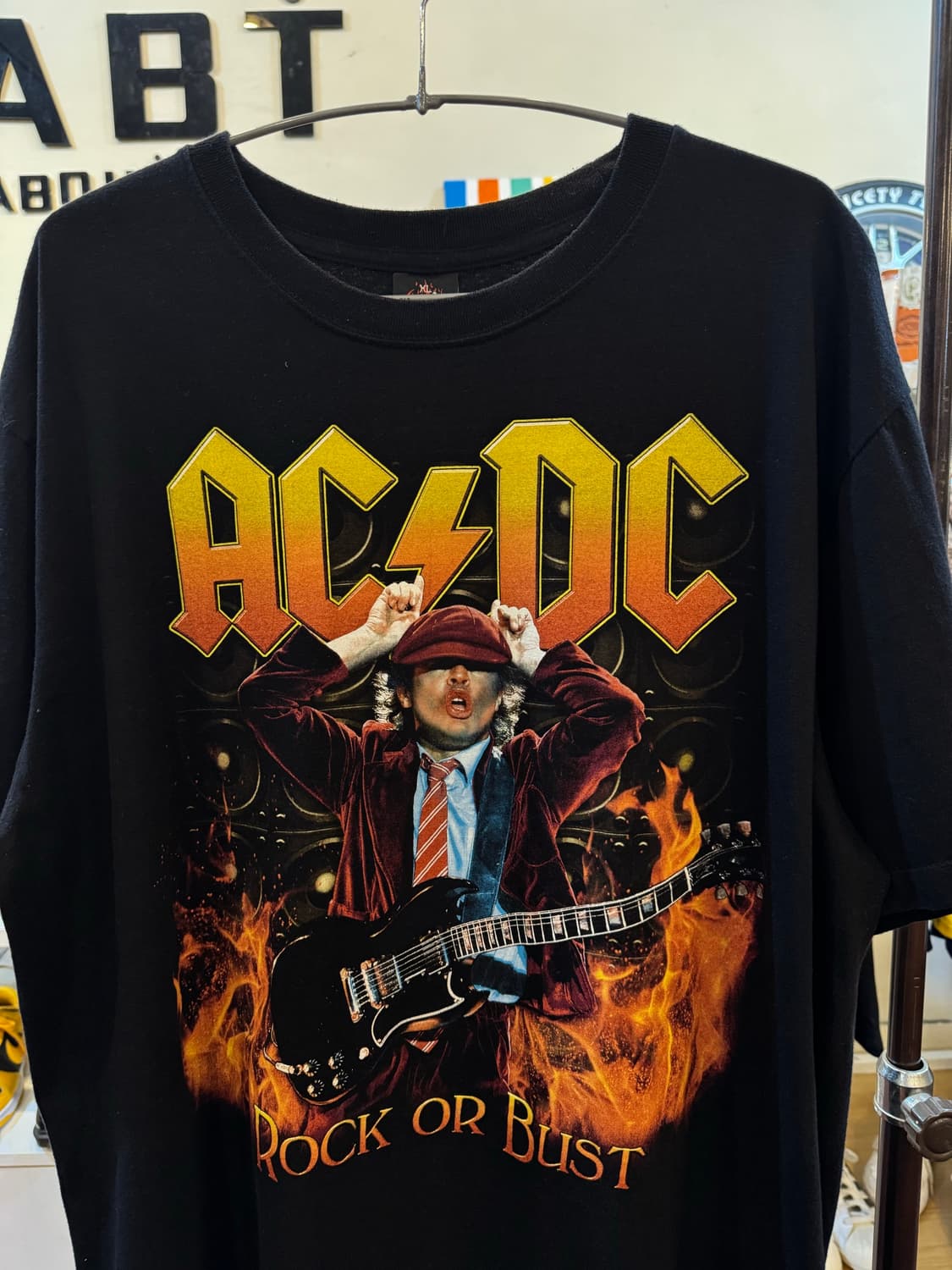 AC/DC 앵거스영 프린팅 반팔 티셔츠 XL 상품이미지2