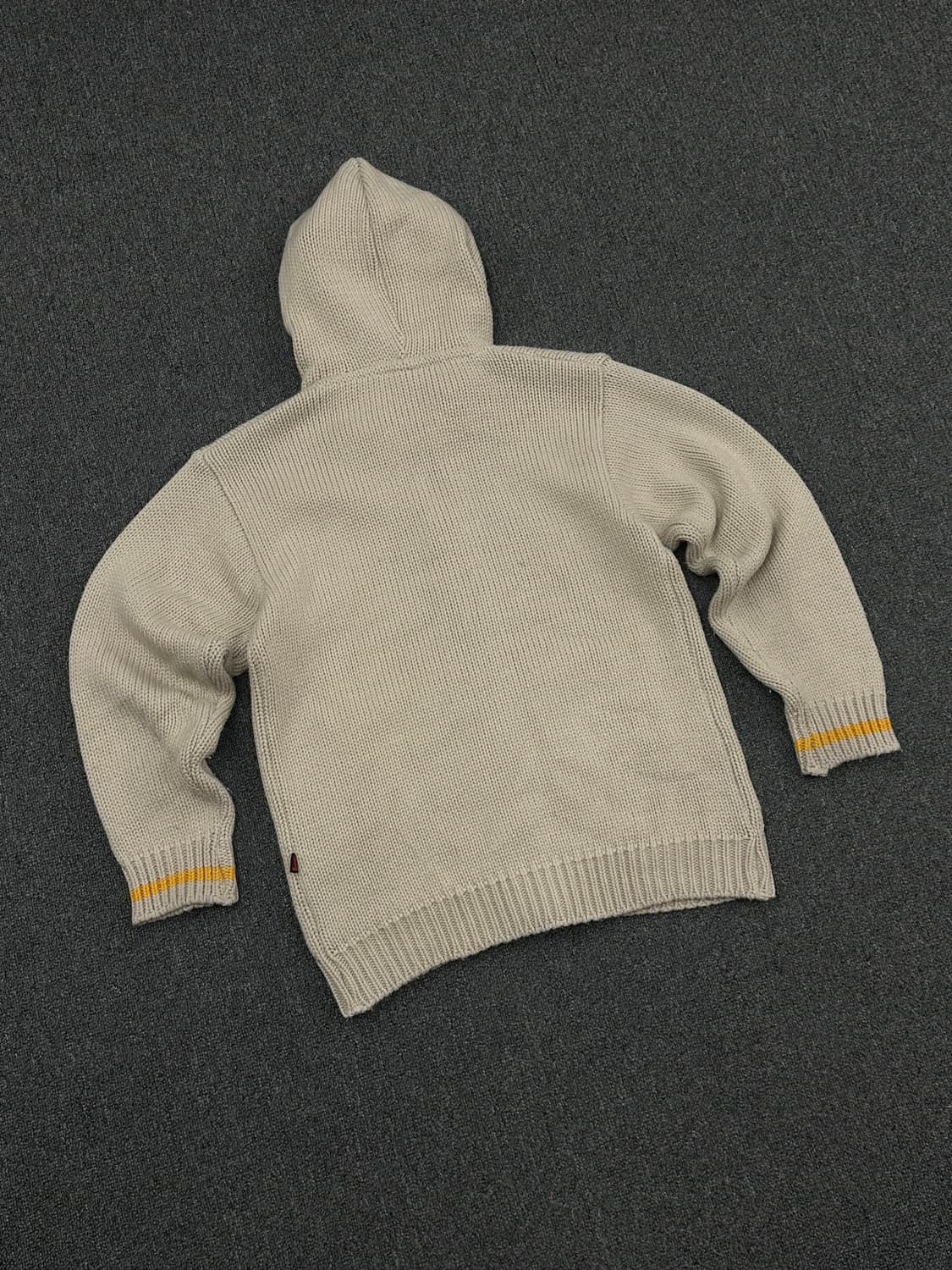 90)FUBU 후부 빈티지 플리스 로고 디테일 배색 스트링 후드집업 상품이미지5