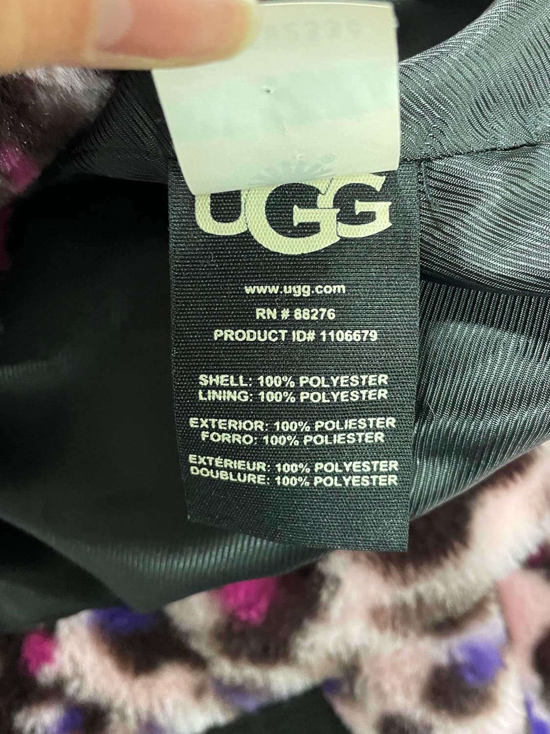 UGG 여성용 맨디(Mandy) 레오파드 페이크 퍼 재킷 S B00365 상품이미지3