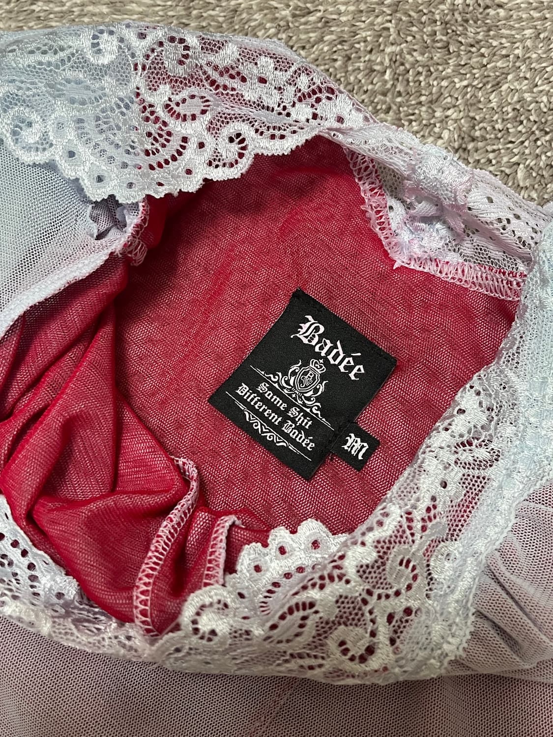 [Badee] Laced off the shoulder top 상품이미지2