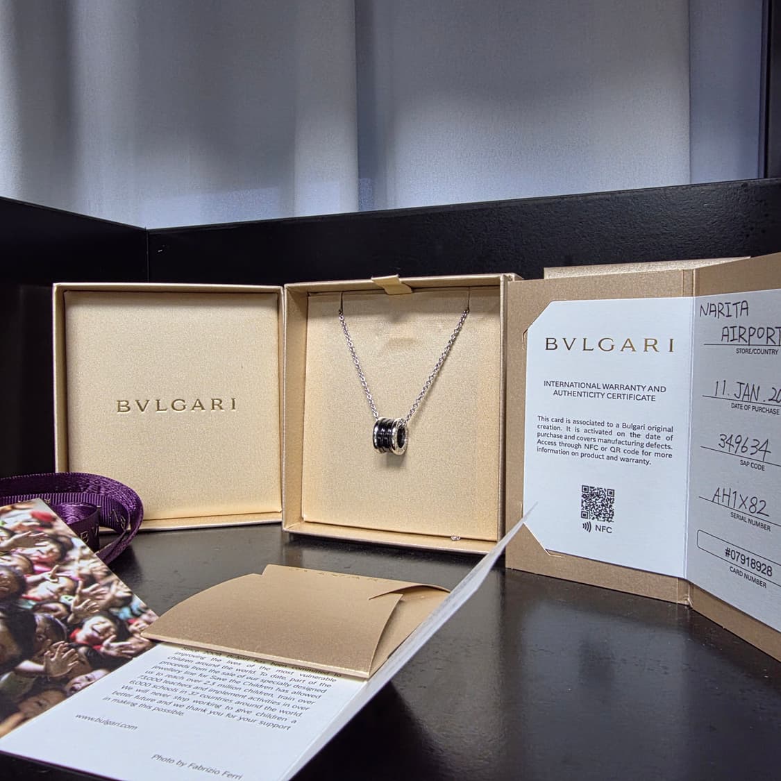 {클로젯}[백화점 풀셋][미시착 새상품]불가리 세이브 더 칠드런 목걸이 상품이미지1