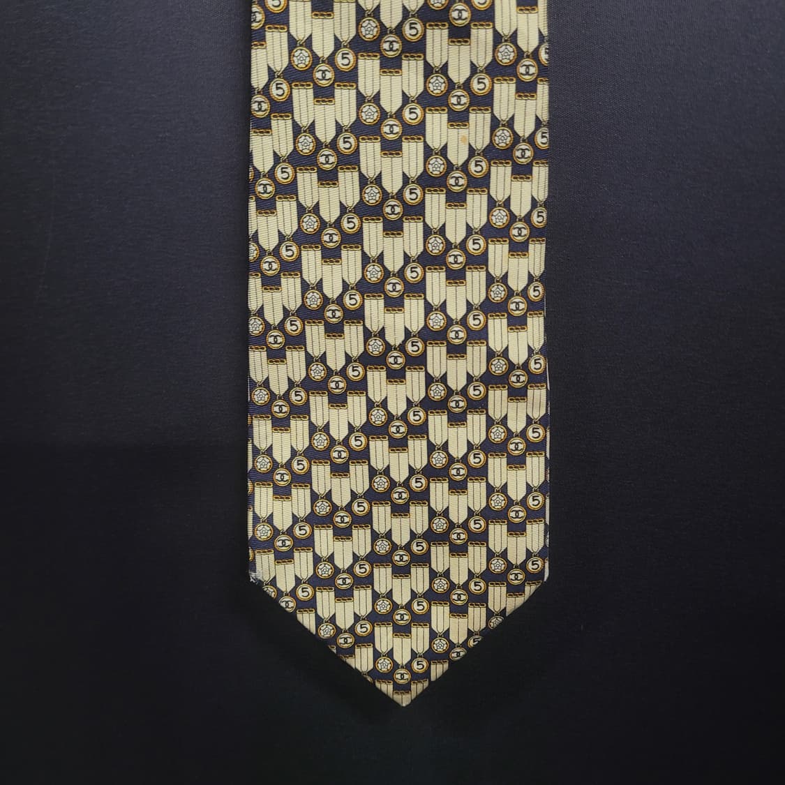 CHANEL 샤넬 아카이브 시그니처 로고 실크 넥타이 상품이미지3