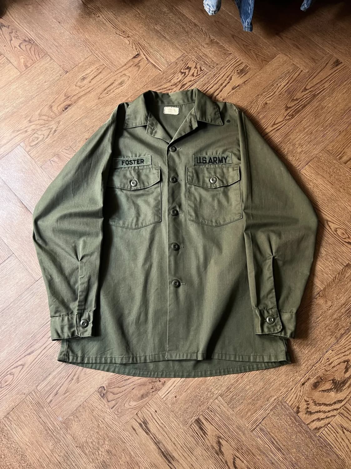 [M]70's 오리지널 U.S ARMY OG-507 셔츠 상품이미지1