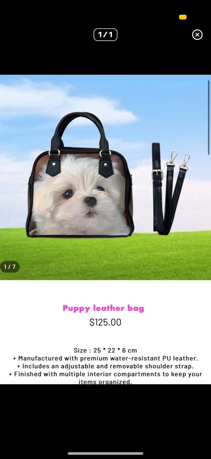 허자보이 퍼피 레더백 상품이미지1