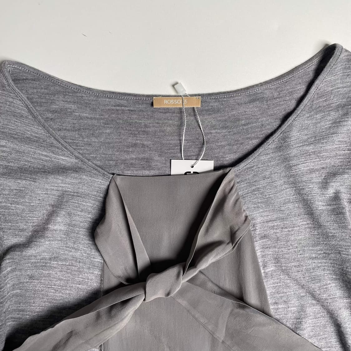 Rosso 35 리본 스트랩 울 블렌드 롱 슬리브 (italy)   상품이미지5