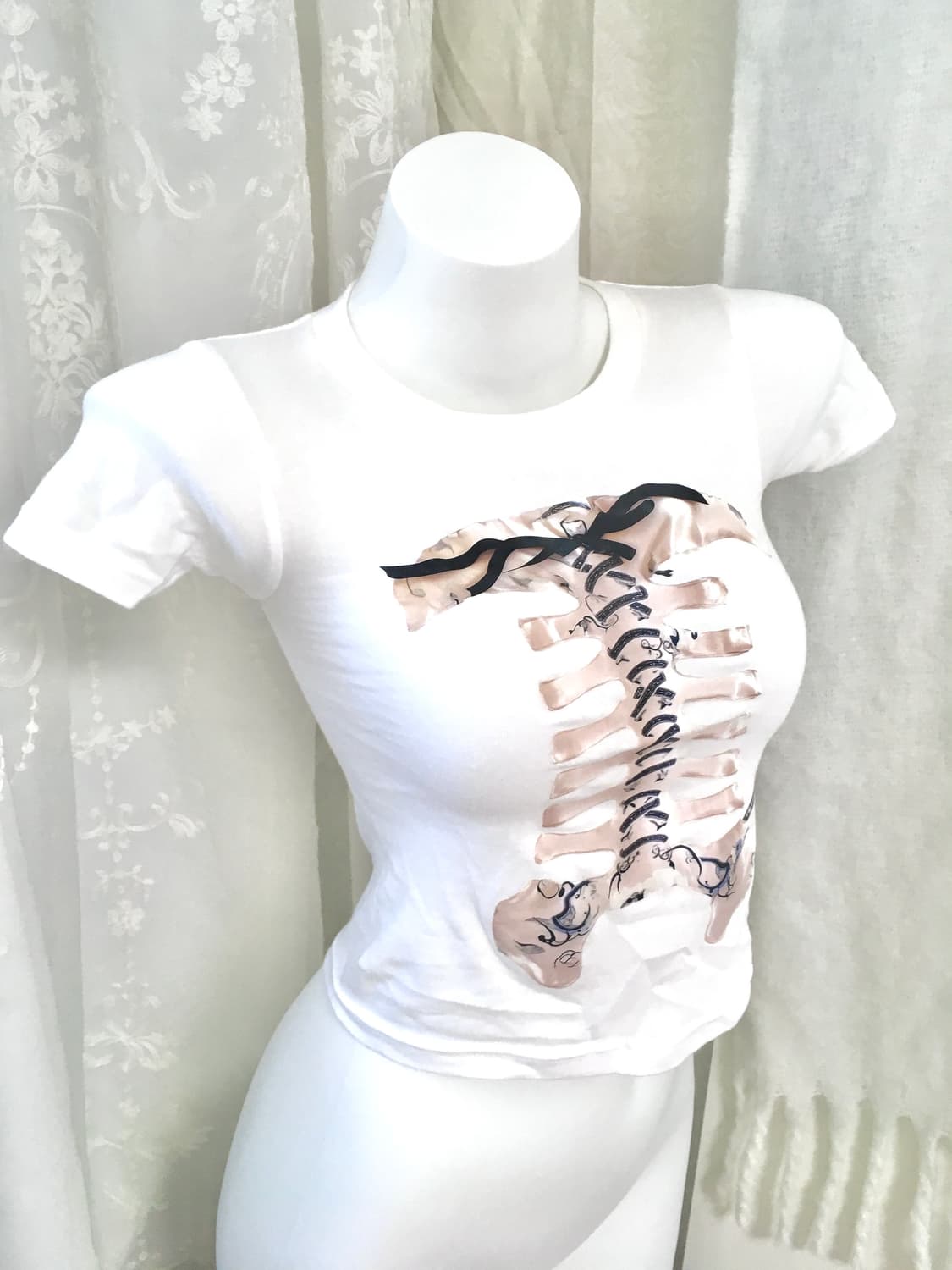 tensishop 프린팅 슬림 반팔탑  상품이미지3