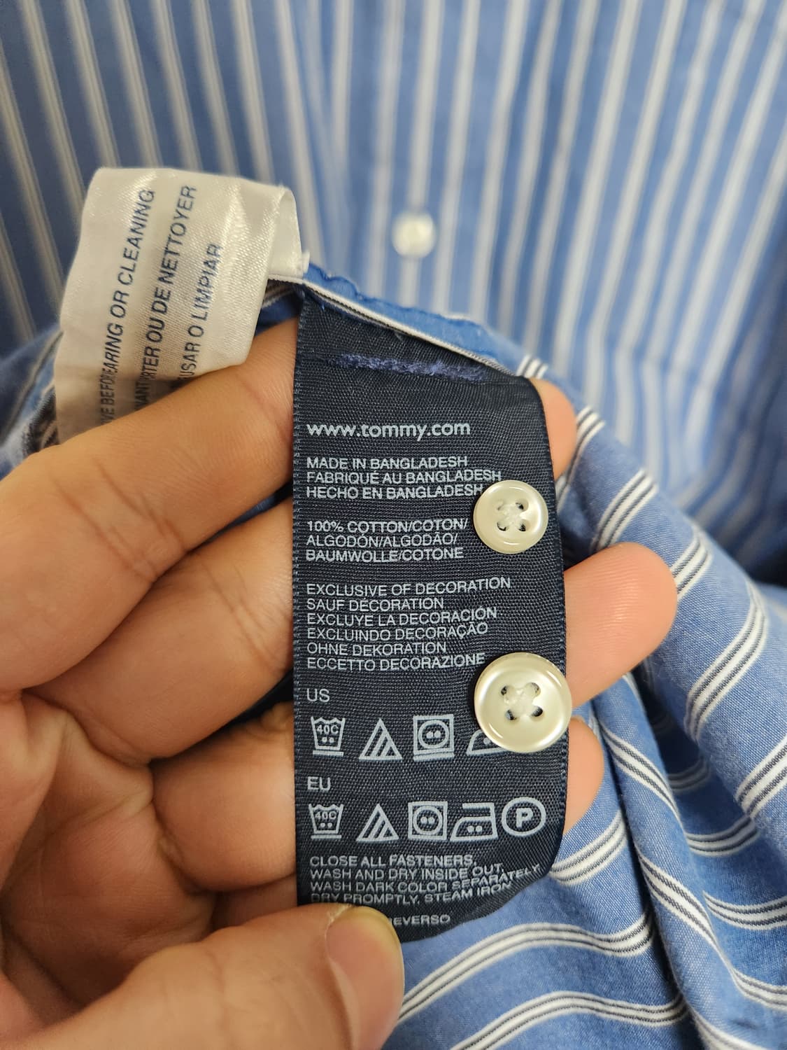 타미힐피거Tommy 스트라이프 셔츠 XXL - S163 상품이미지6