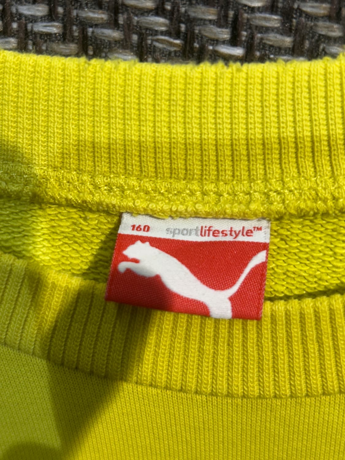 00's 푸마 로고  라임 맨투맨Puma  상품이미지5