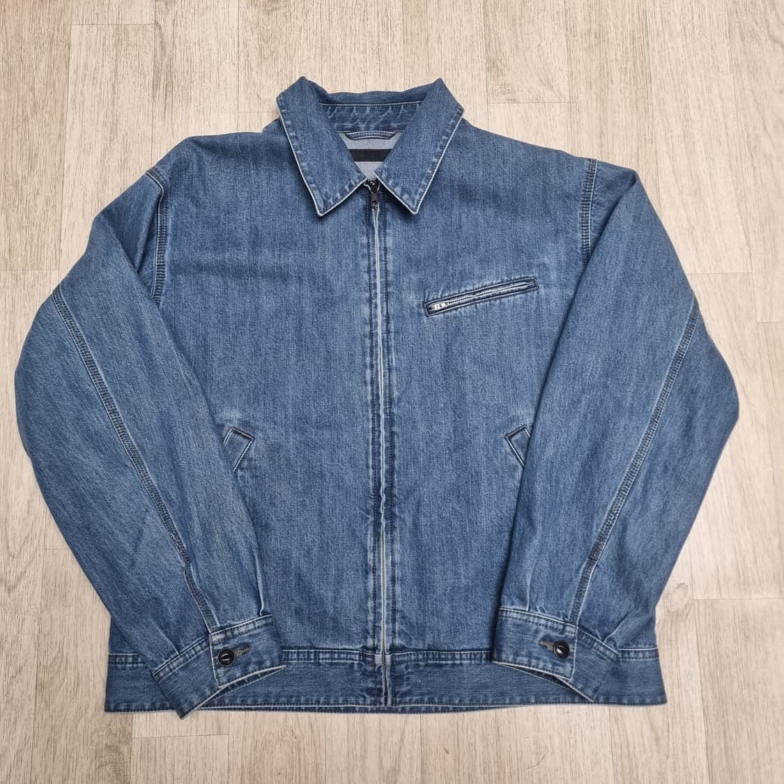 유니클로 데님 집업 블루종 XL 상품이미지1