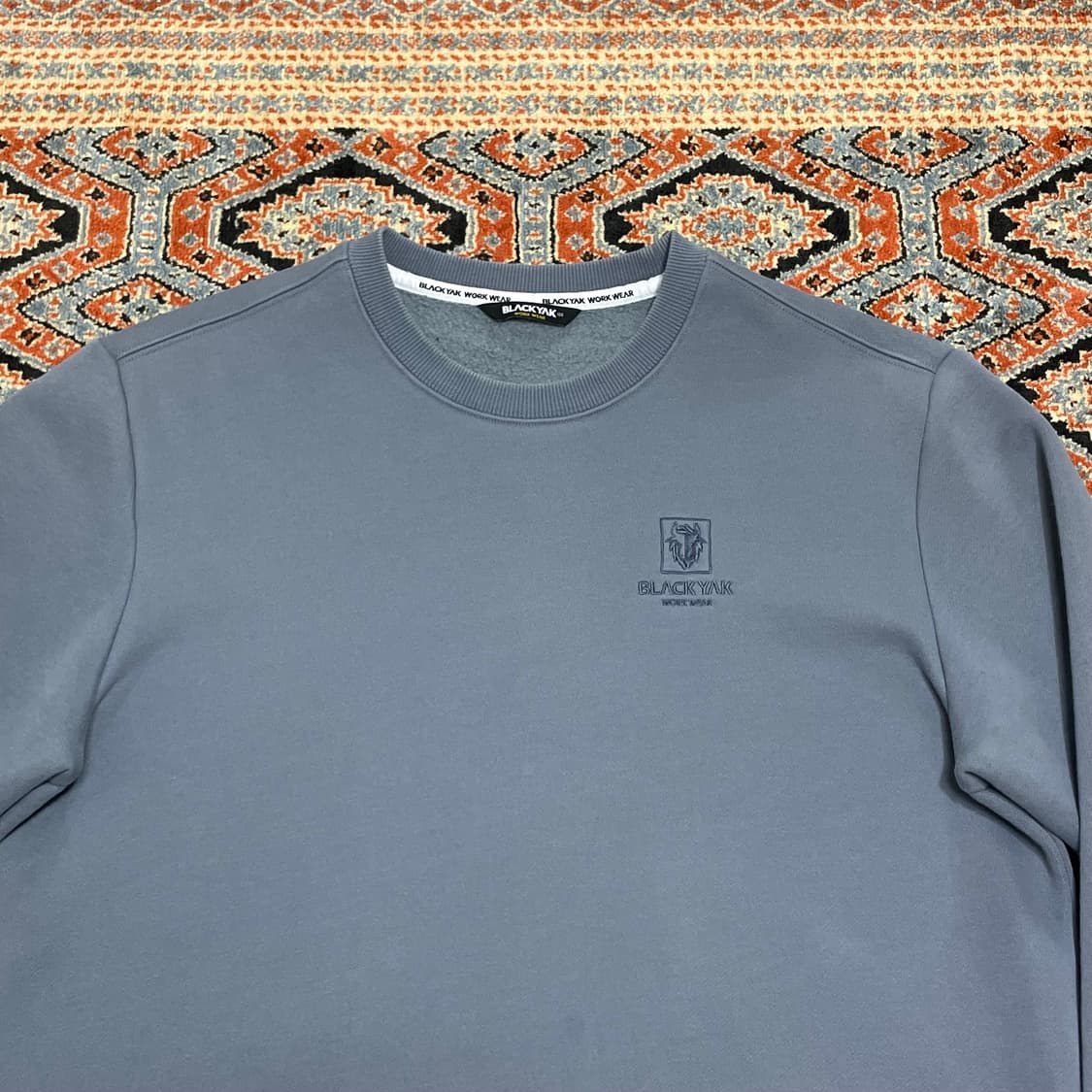 블랙야크 블루 기모 맨투맨 남성100 상품이미지2