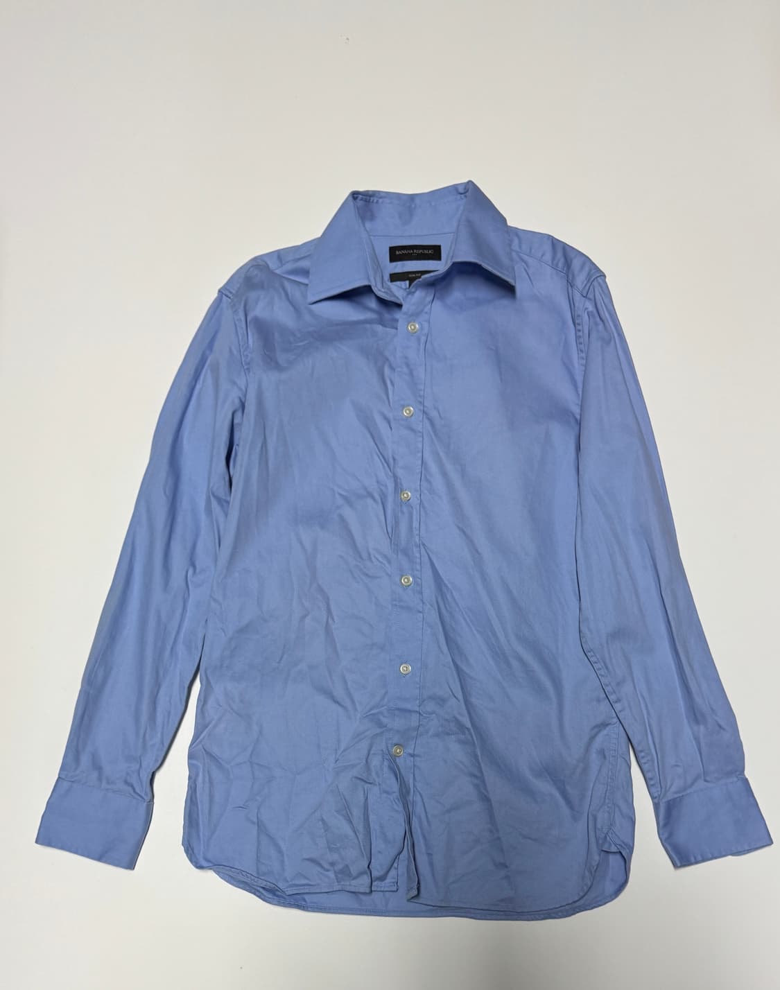 바나나리퍼블릭 미니멀 슬림핏 코튼 긴팔 셔츠 S~M 상품이미지1