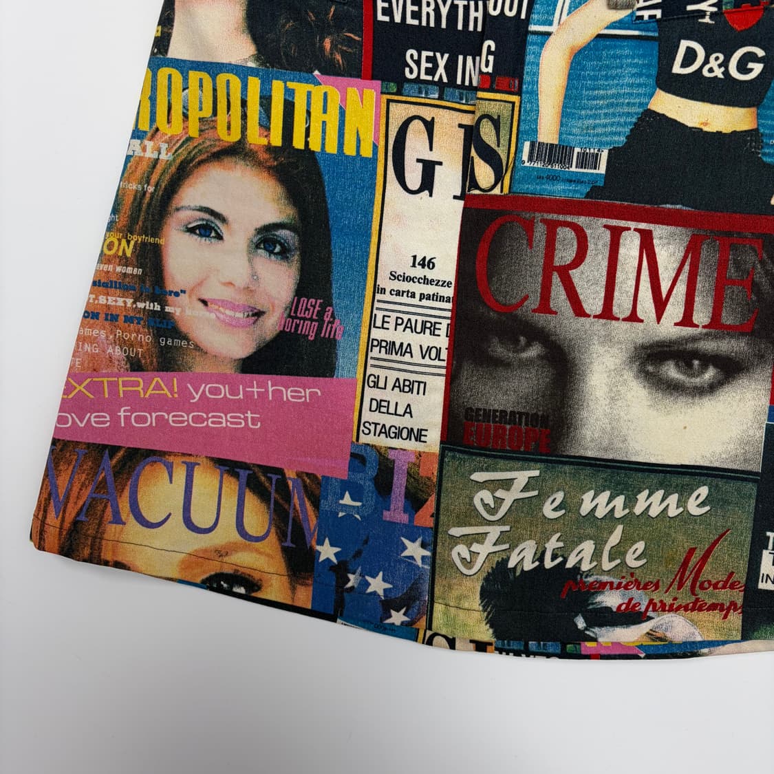 돌체앤가바나 매거진 패턴 스커트 치마 상품이미지3