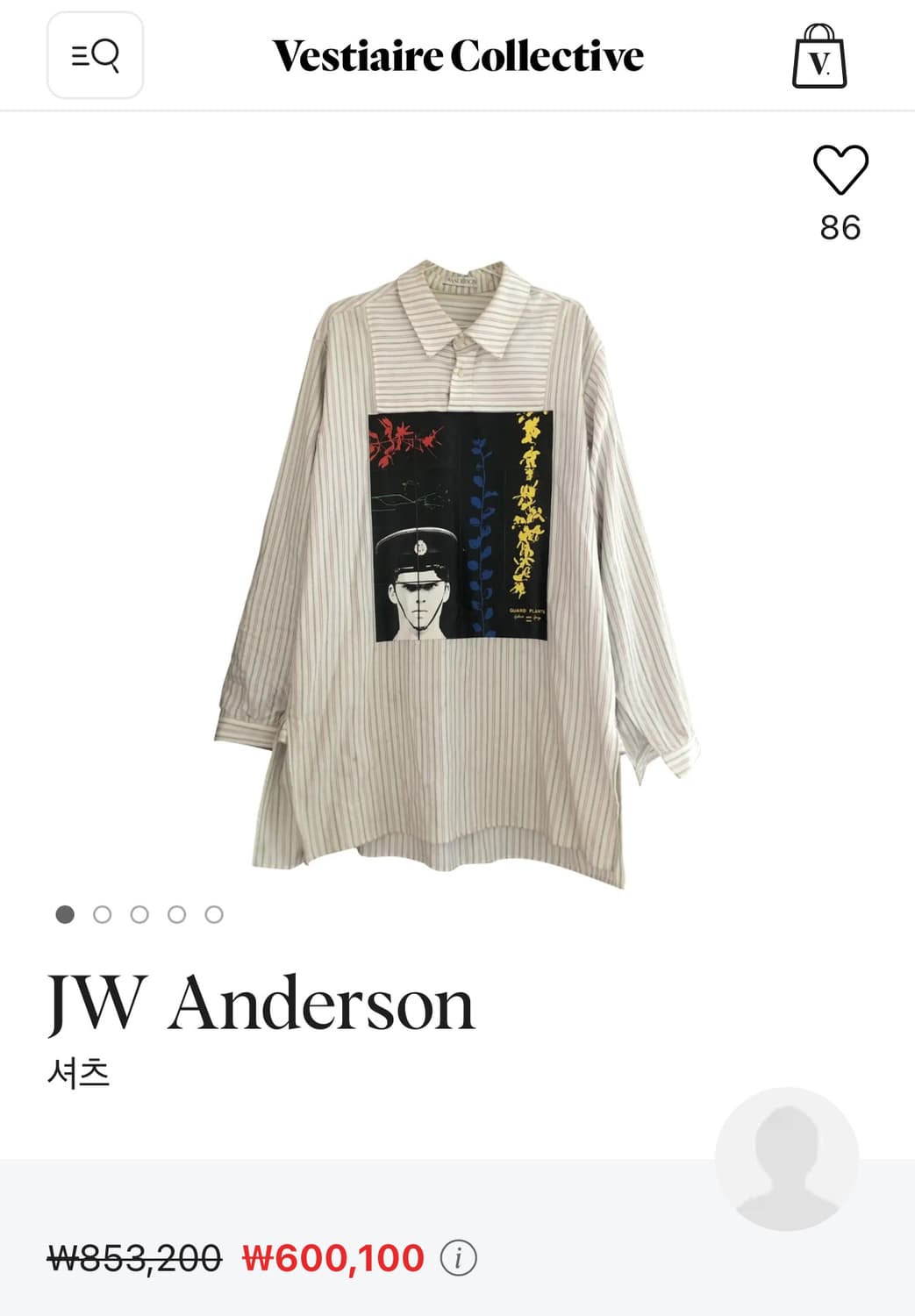 JW Anderson Gilbert and George Shirts 셔츠 상품이미지4