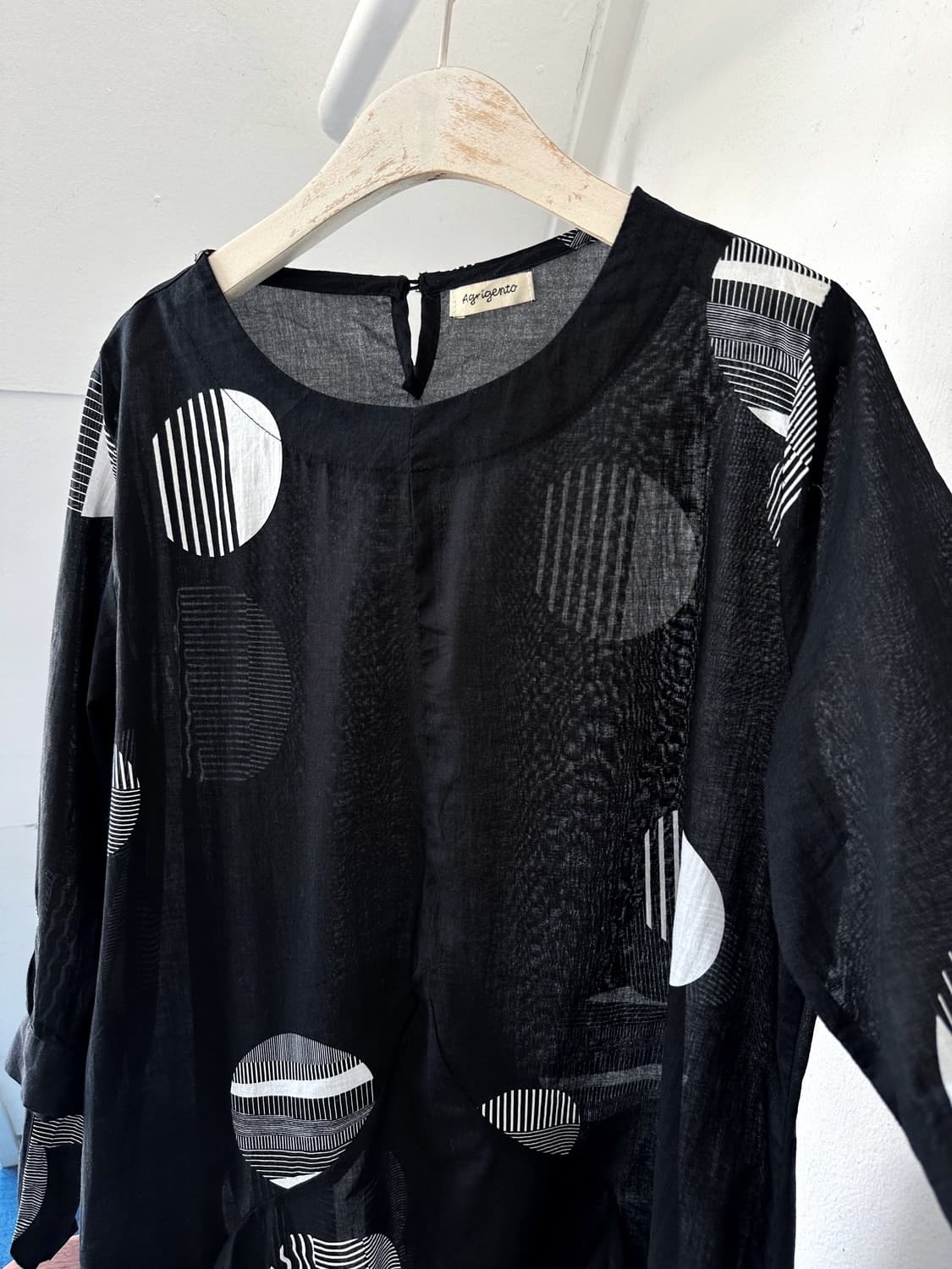 Cotton shirred panel design onepiece 상품이미지6