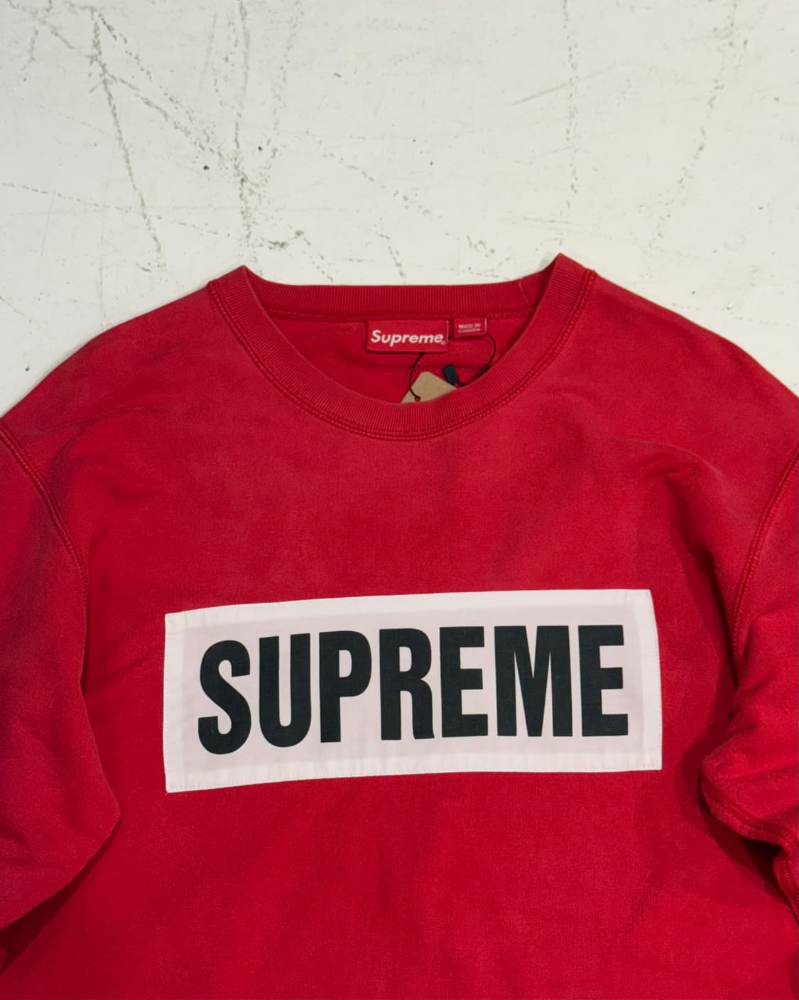 Supreme 초판 레드 박스로고 맨투맨 상품이미지2