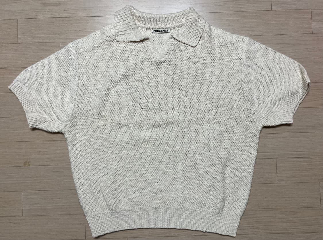 인사일런스 오픈 칼라 슬럽 니트 상품이미지2