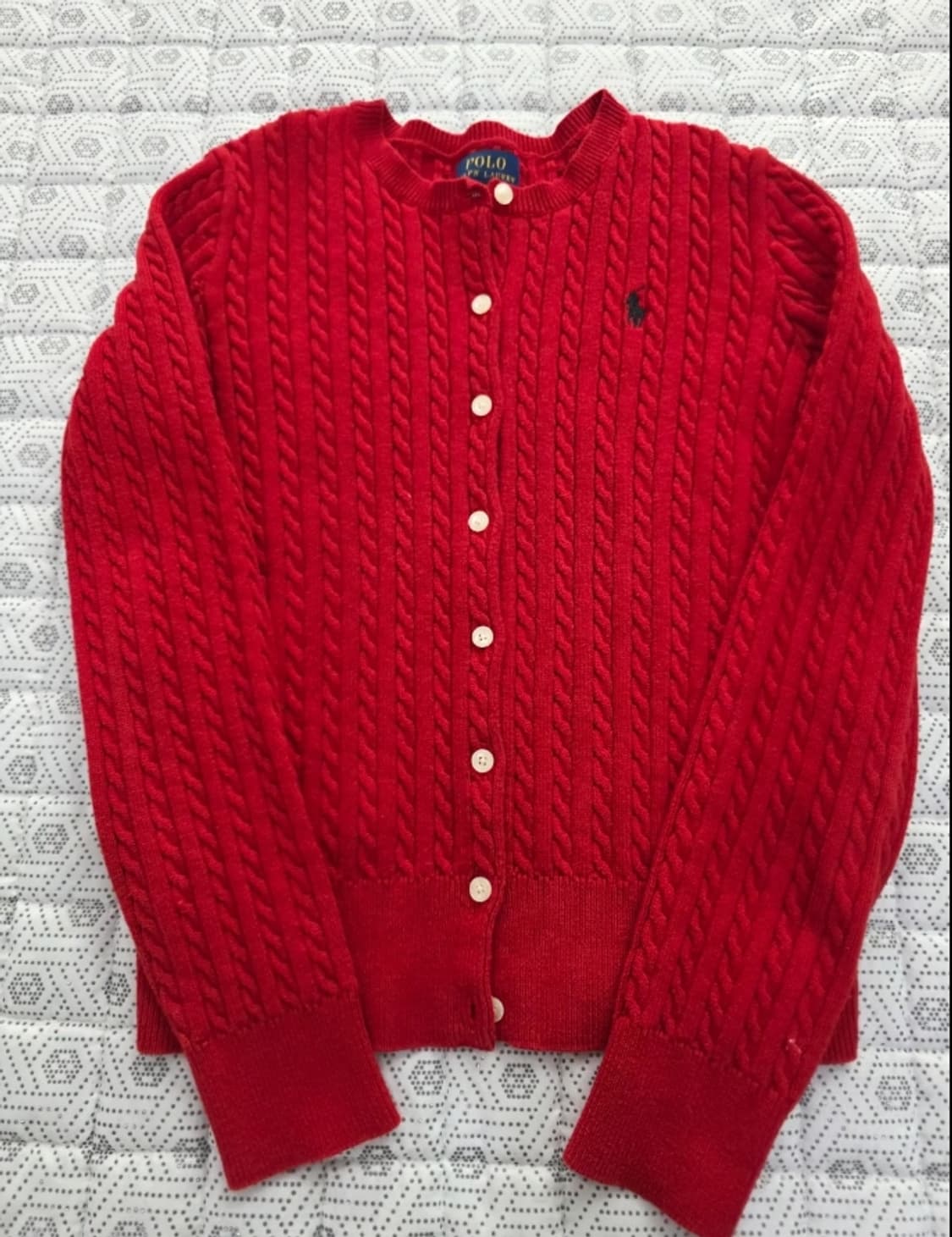 폴로 랄프로렌 케이블 니트 가디건 ~44반 상품이미지1