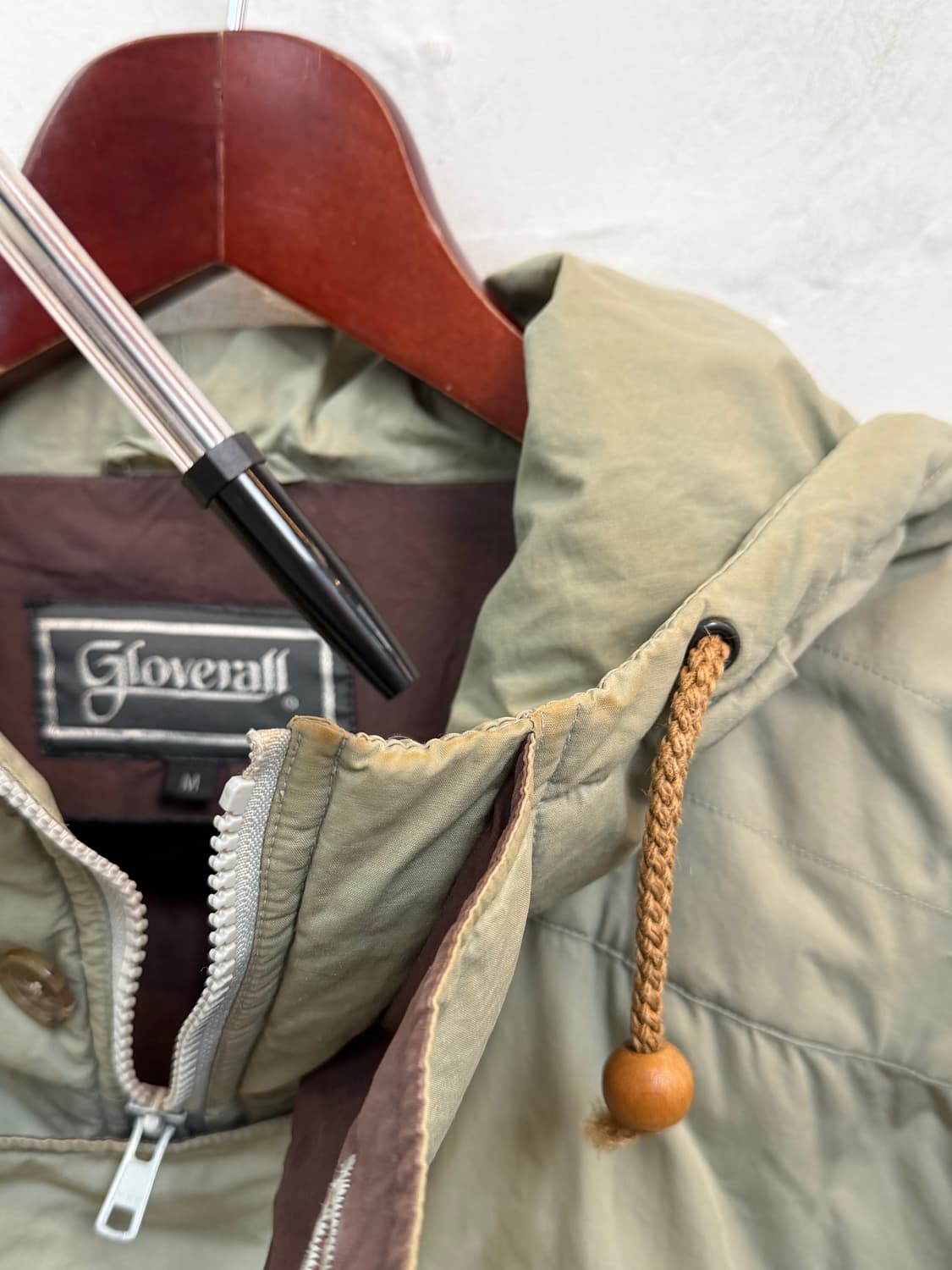 Gloverall 글로버올 올리브 더플 후드 다운 파카 M 상품이미지6