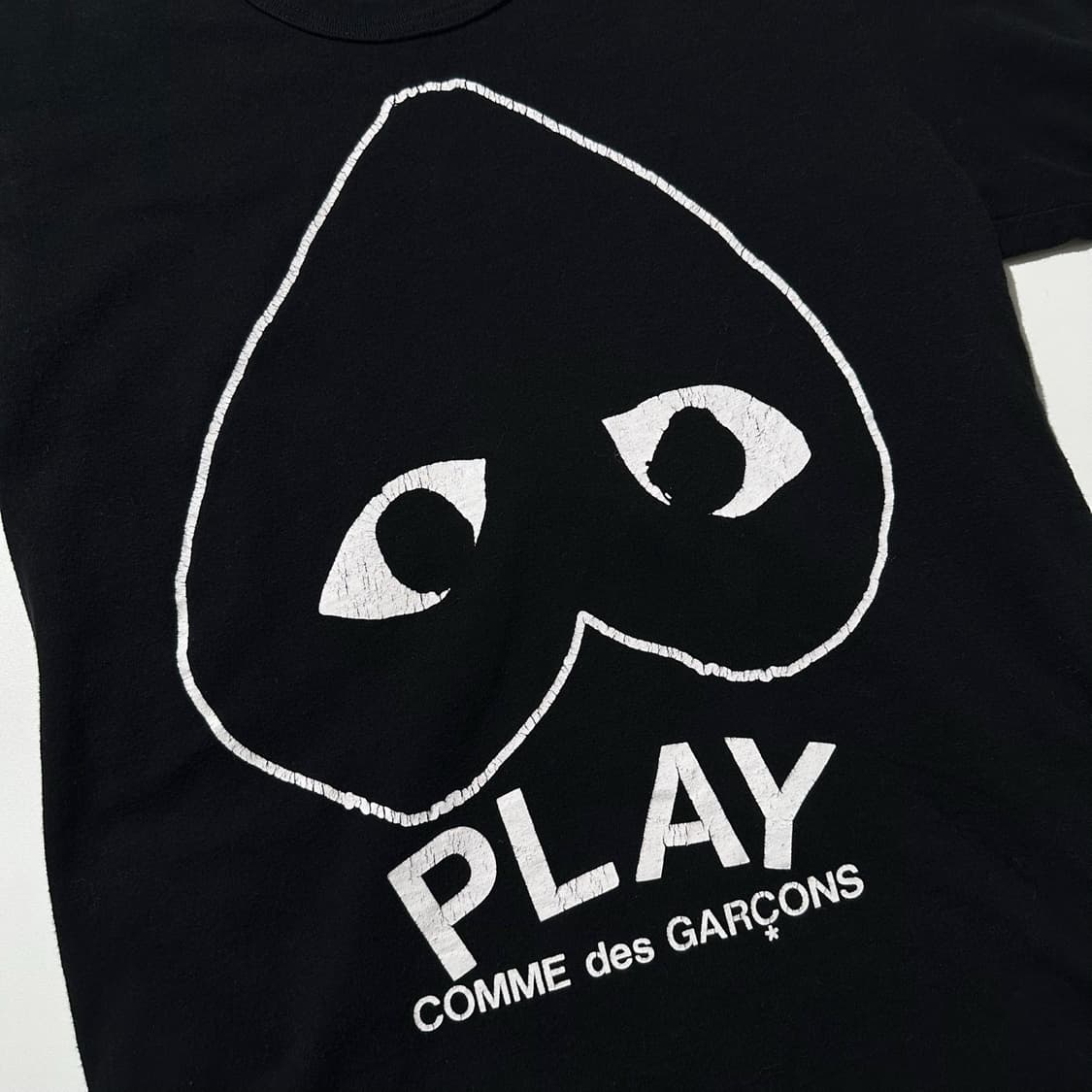 꼼데가르송 플레이 인버티드 하트 로고 반팔 블랙 상품이미지4