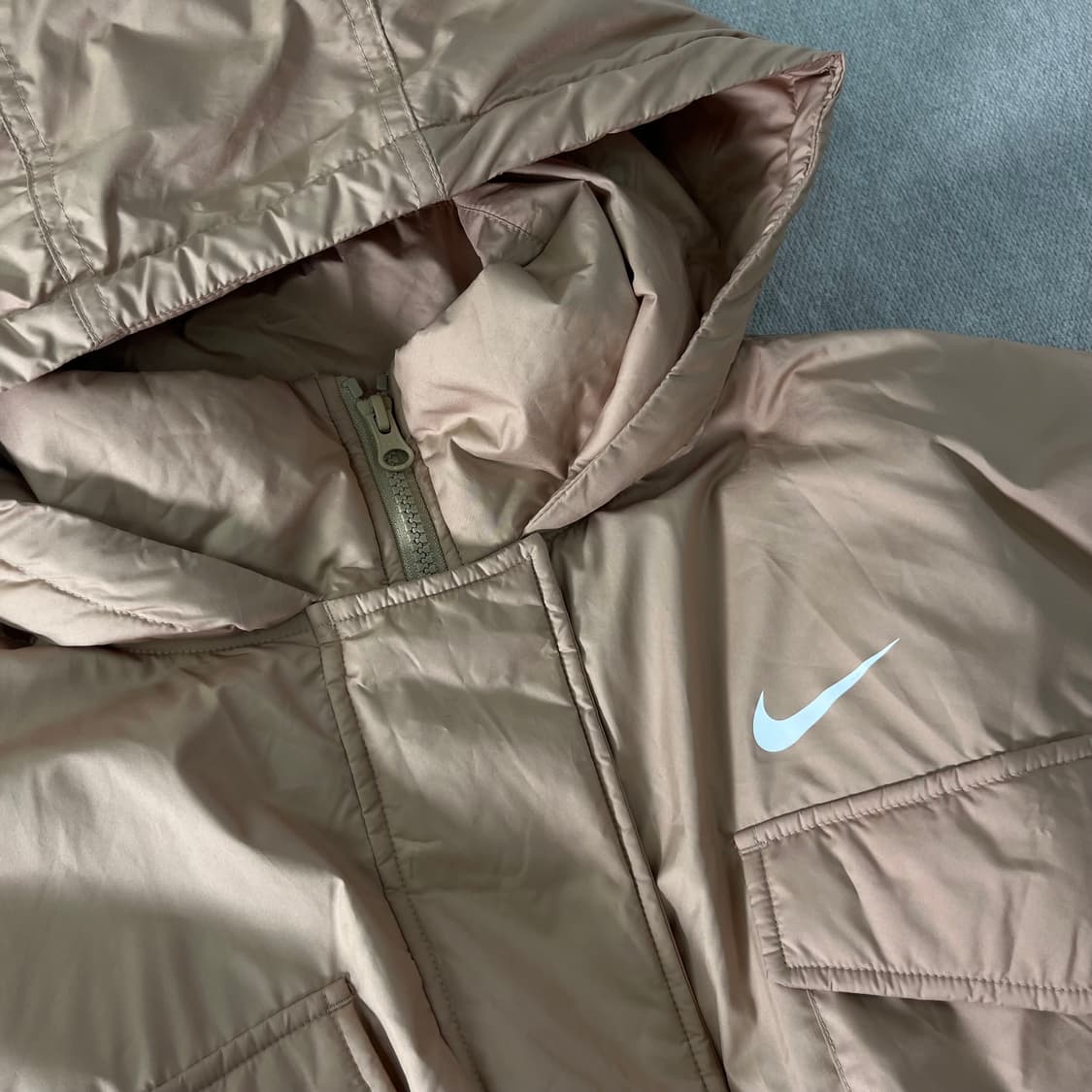 W 100 나이키 21FW 써마핏 리펠 M65 후디 푸퍼 패딩 상품이미지2