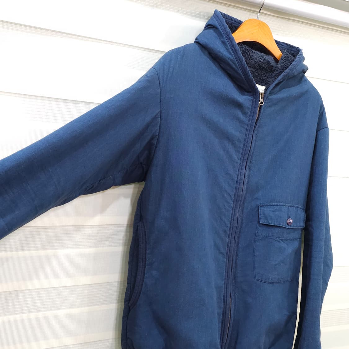 일본 REMILLA 샴브레이 후드집업 자켓- L 상품이미지4