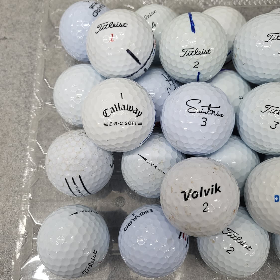 여러 브랜드의 흰색골프공 로스볼 30개 일괄 상품이미지2