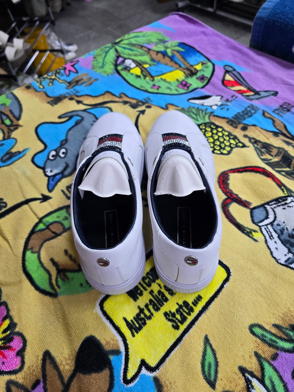 타미힐피거 화이트 스니커즈 슬립온 (1469) 상품이미지4